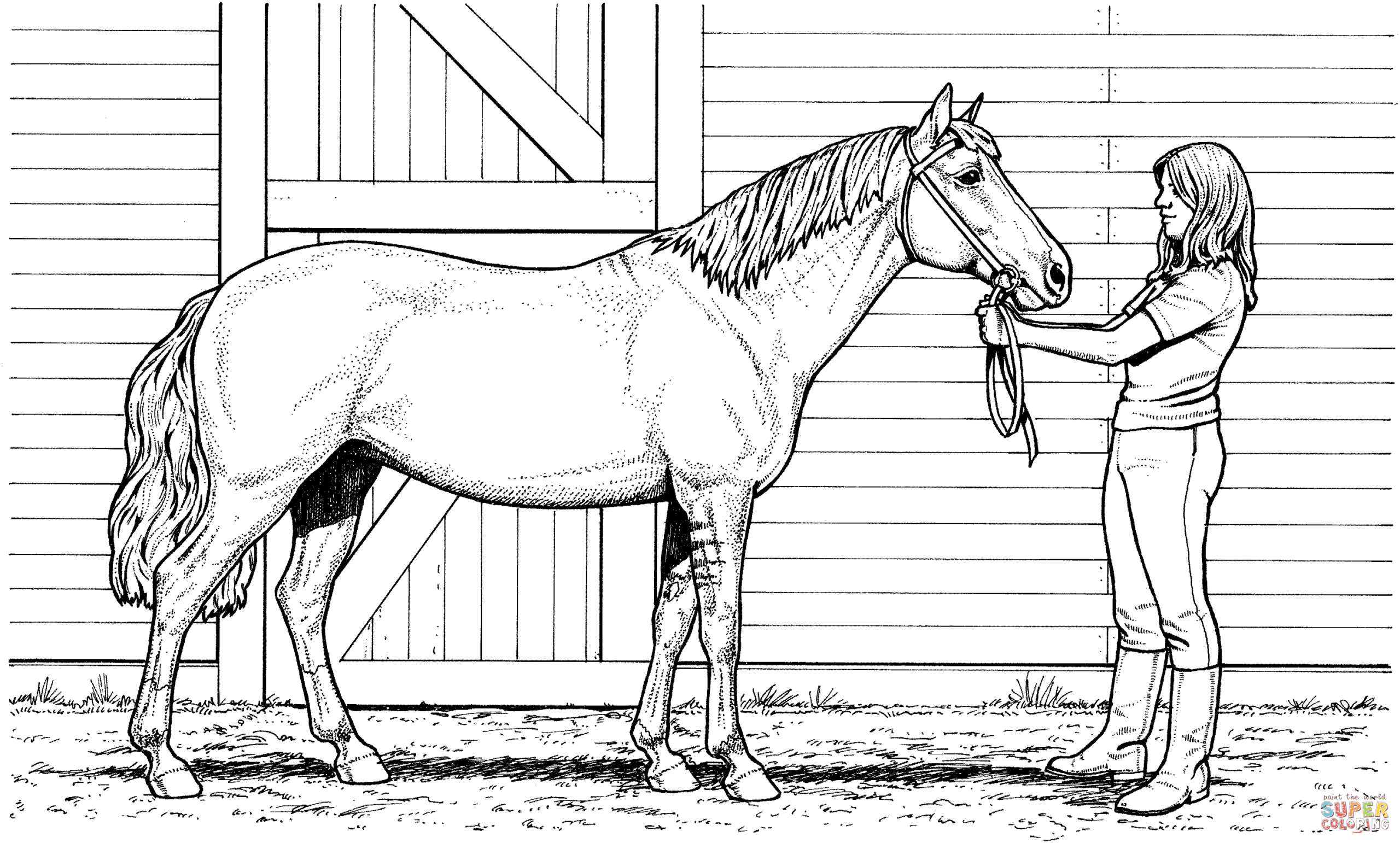 Printable Coloring Pages - Worksheets Library in Free Printable Realistic Horse Coloring Pages