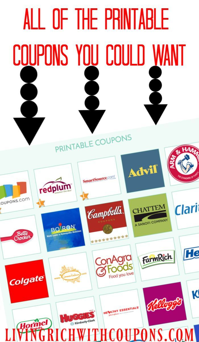 Printable Coupons & Rebates 2025 for Manufacturer Coupons Free Printable Groceries