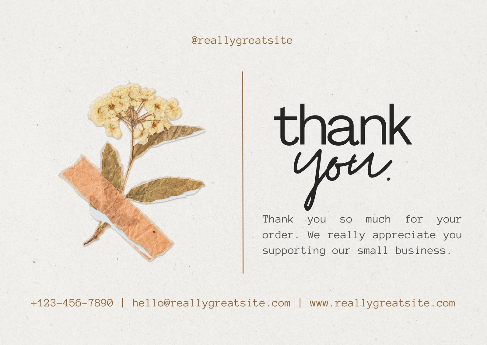 Printable, Customizable Thank You Card Templates | Canva with Free Personalized Thank You Cards Printable