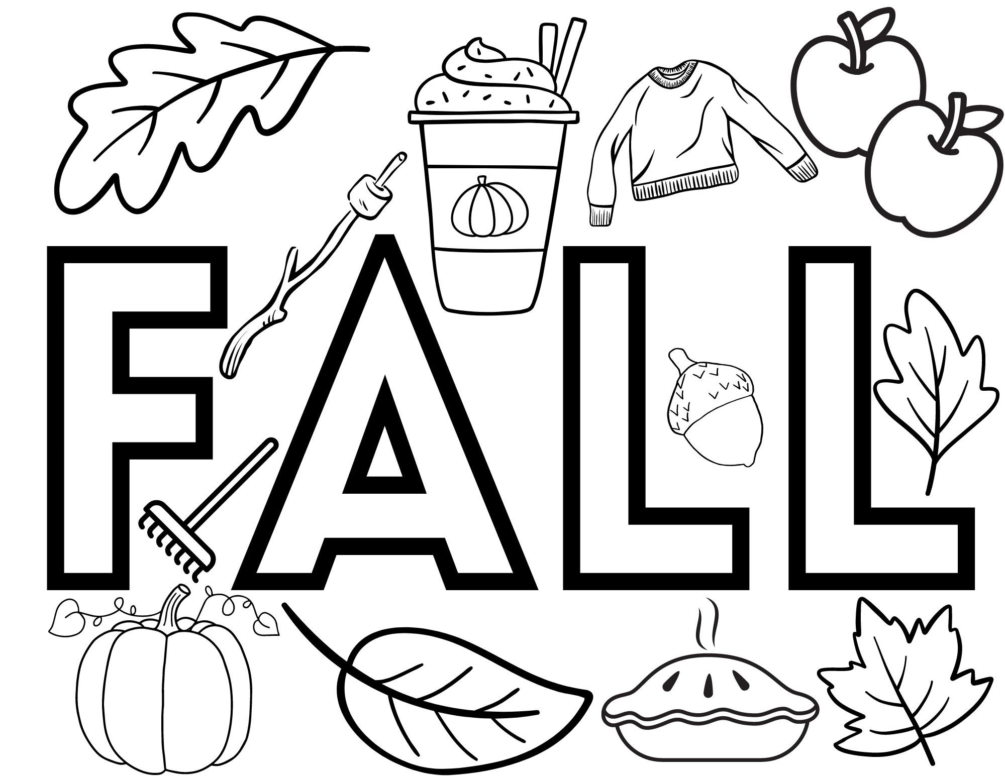 Printable Cute Fall Coloring Pages - Crafty Morning within Fall Printable Coloring Pages Free
