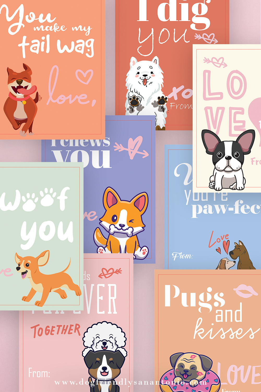 Printable Dog Valentine'S Day Cards - The Dog Guide San Antonio with regard to Free Printable Dog Valentines Day Cards