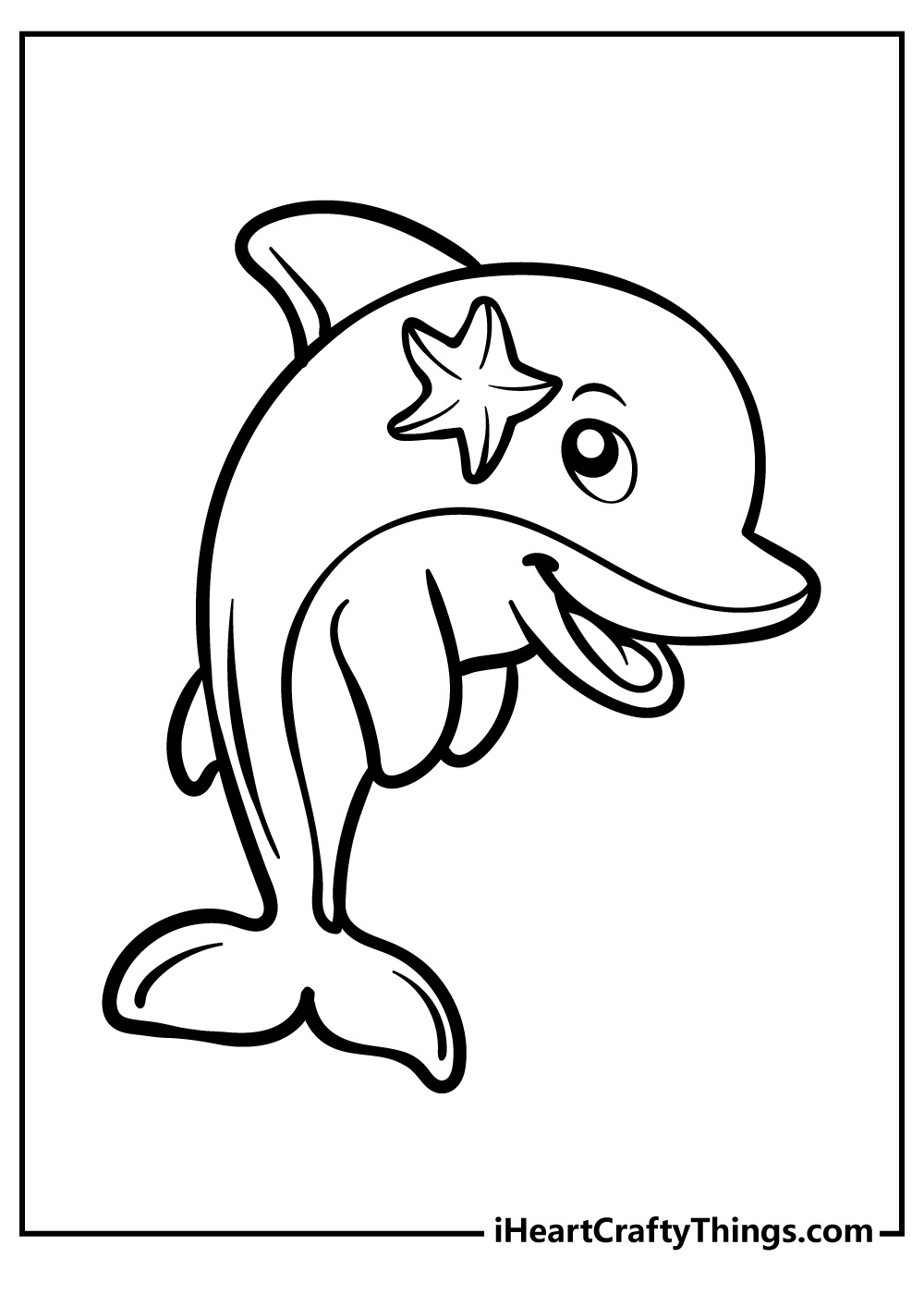 Printable Dolphins Coloring Page For Children - Worksheets Library with regard to Dolphin Coloring Sheets Free Printable