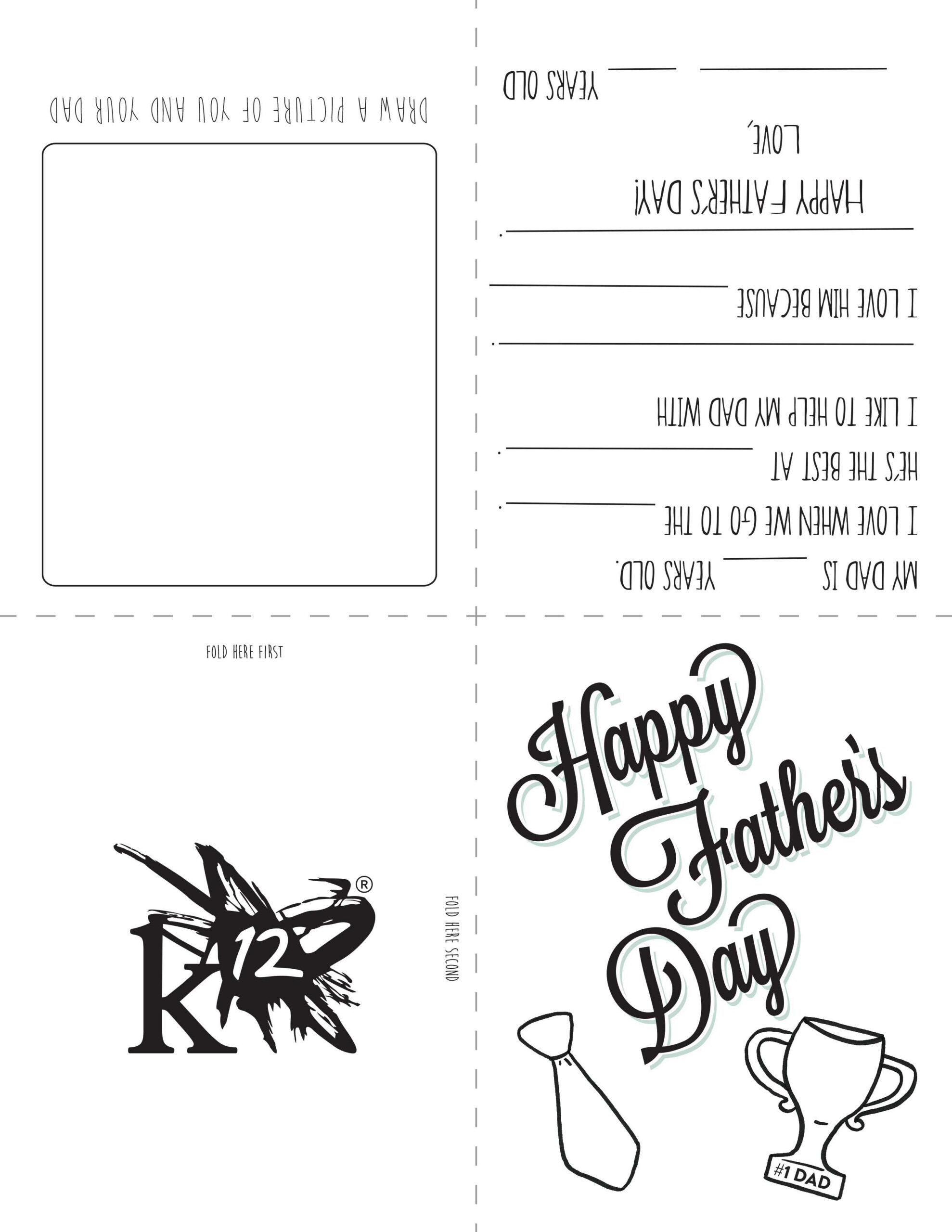 Printable Father'S Day Card For Kids To Make - Learning Liftoff regarding Free Printable Fathers Day Cards For Preschoolers