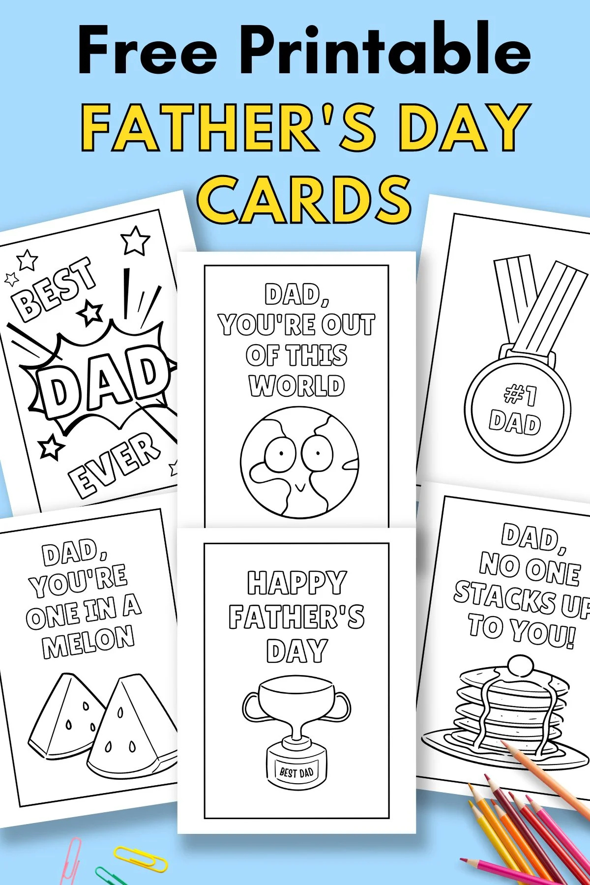 Printable Father'S Day Cards To Colour — Gathering Beauty for Free Preschool Fathers Day Printables