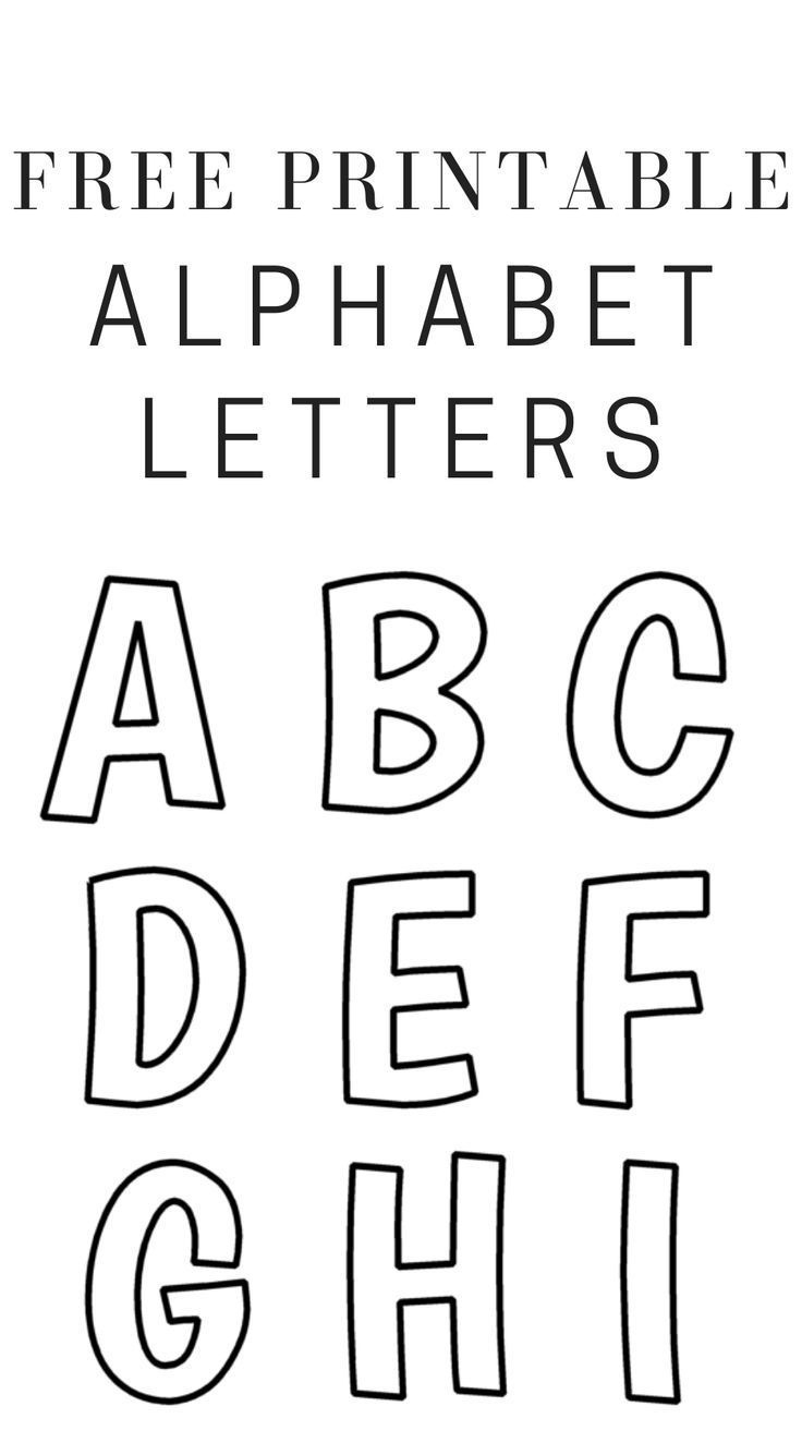 Printable Free Alphabet Templates in Template Letters Of The Alphabet For Free Printable
