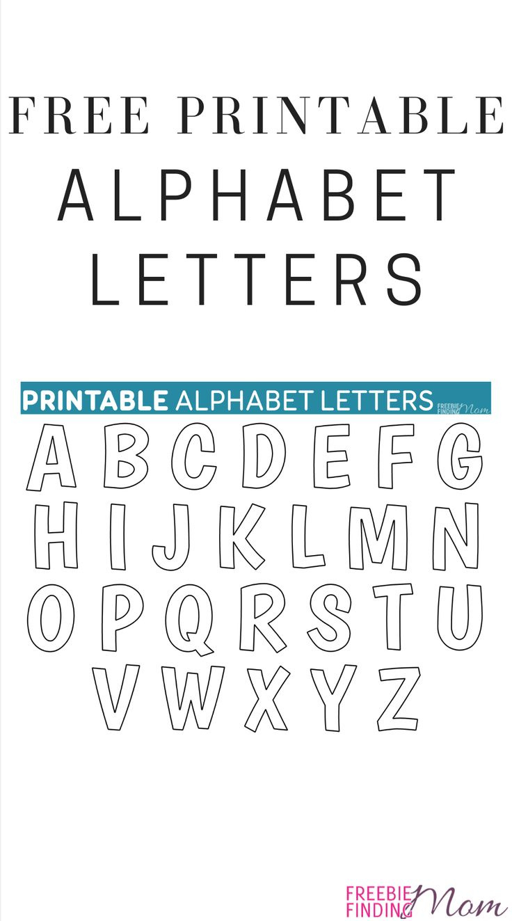 Printable Free Alphabet Templates with Template Letters Of The Alphabet For Free Printable