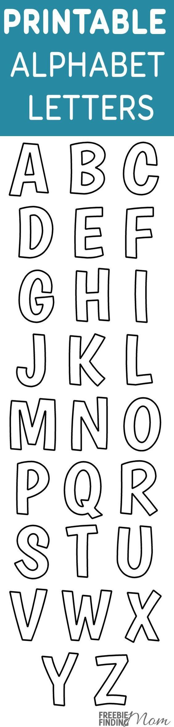 Printable Free Alphabet Templates within Free Printable 12 Inch Letter Stencils