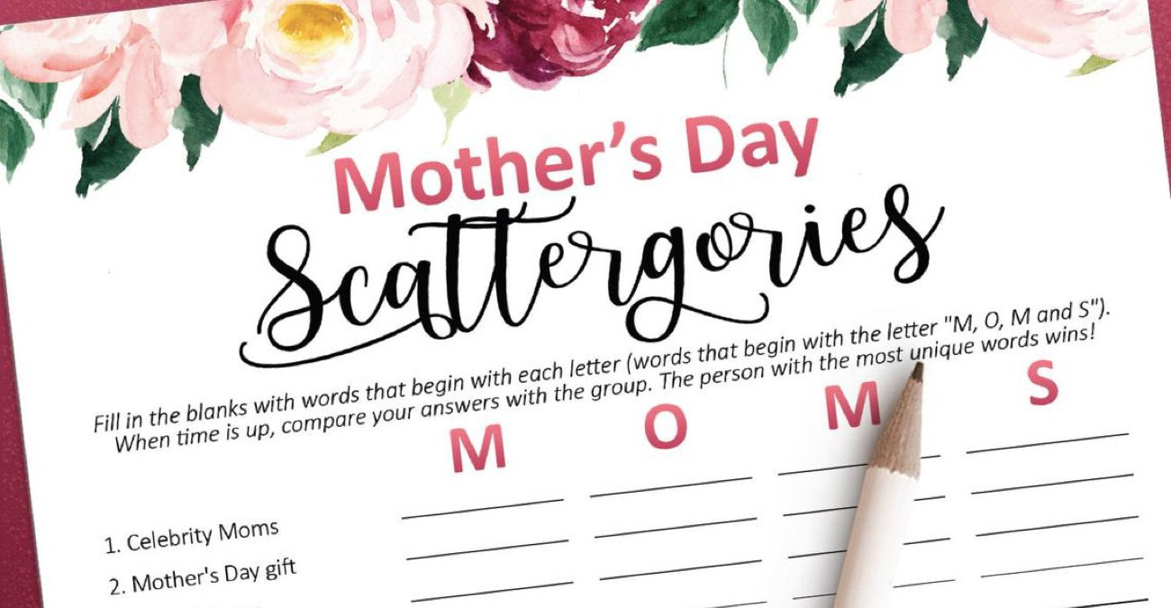 Printable Games For Mother&amp;#039;S Day | Partyideapros intended for Free Printable Mother&amp;#039;S Day Games For Adults