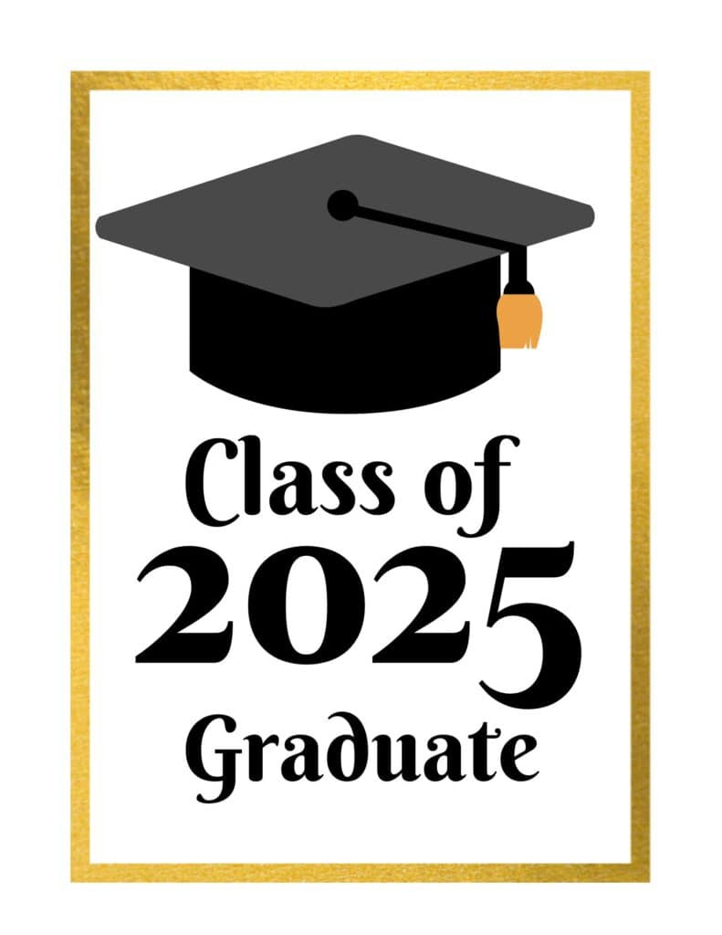 Printable Graduation Signs {Free Pdf Download} - Add A Little intended for Free Printable Graduation Signs