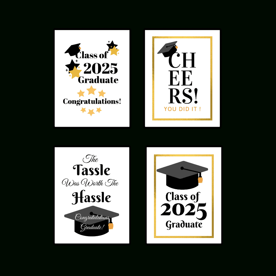 Printable Graduation Signs {Free Pdf Download} - Add A Little regarding Free Printable Graduation Signs