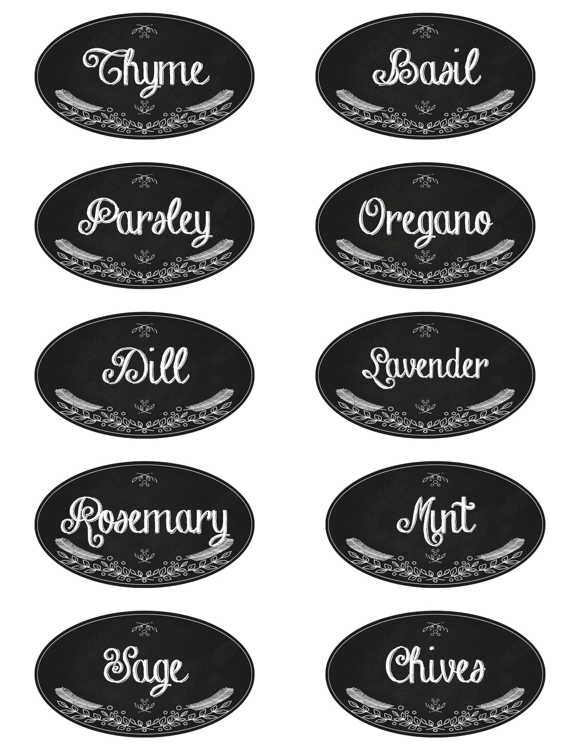 Printable Indoor Herb Labels | Lisa Made Design within Free Printable Herb Labels