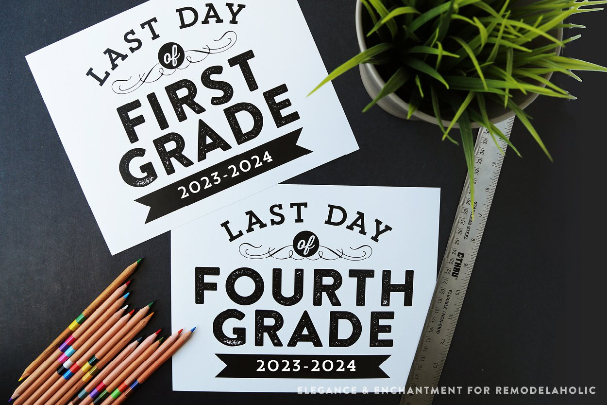 Printable Last Day Of School Signs (Updated For 2024-2025 throughout Free Printable Last Day Of School Signs 2017 2018