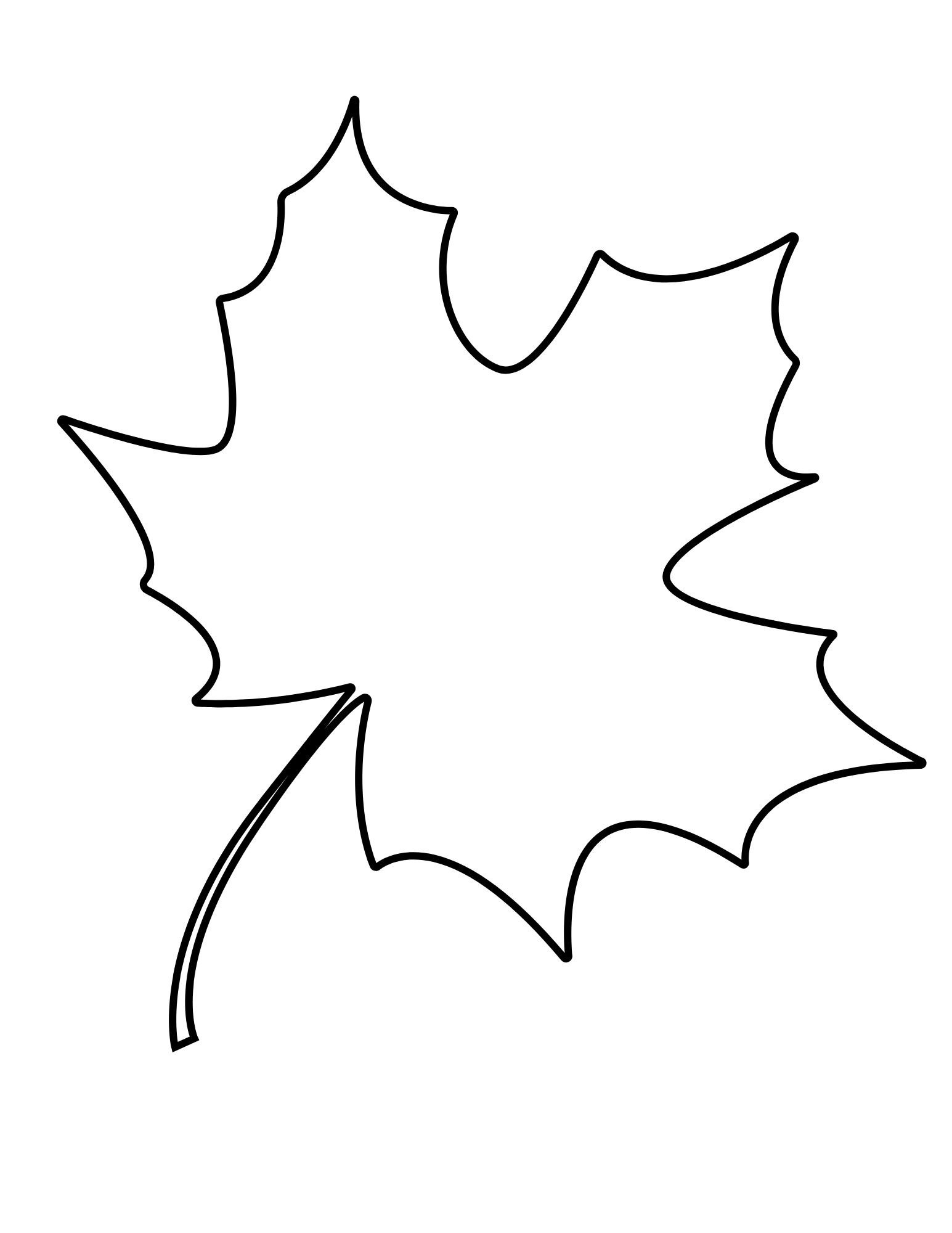 Printable Leaf Outline Templates - Crafty Morning regarding Free Printable Leaf Template