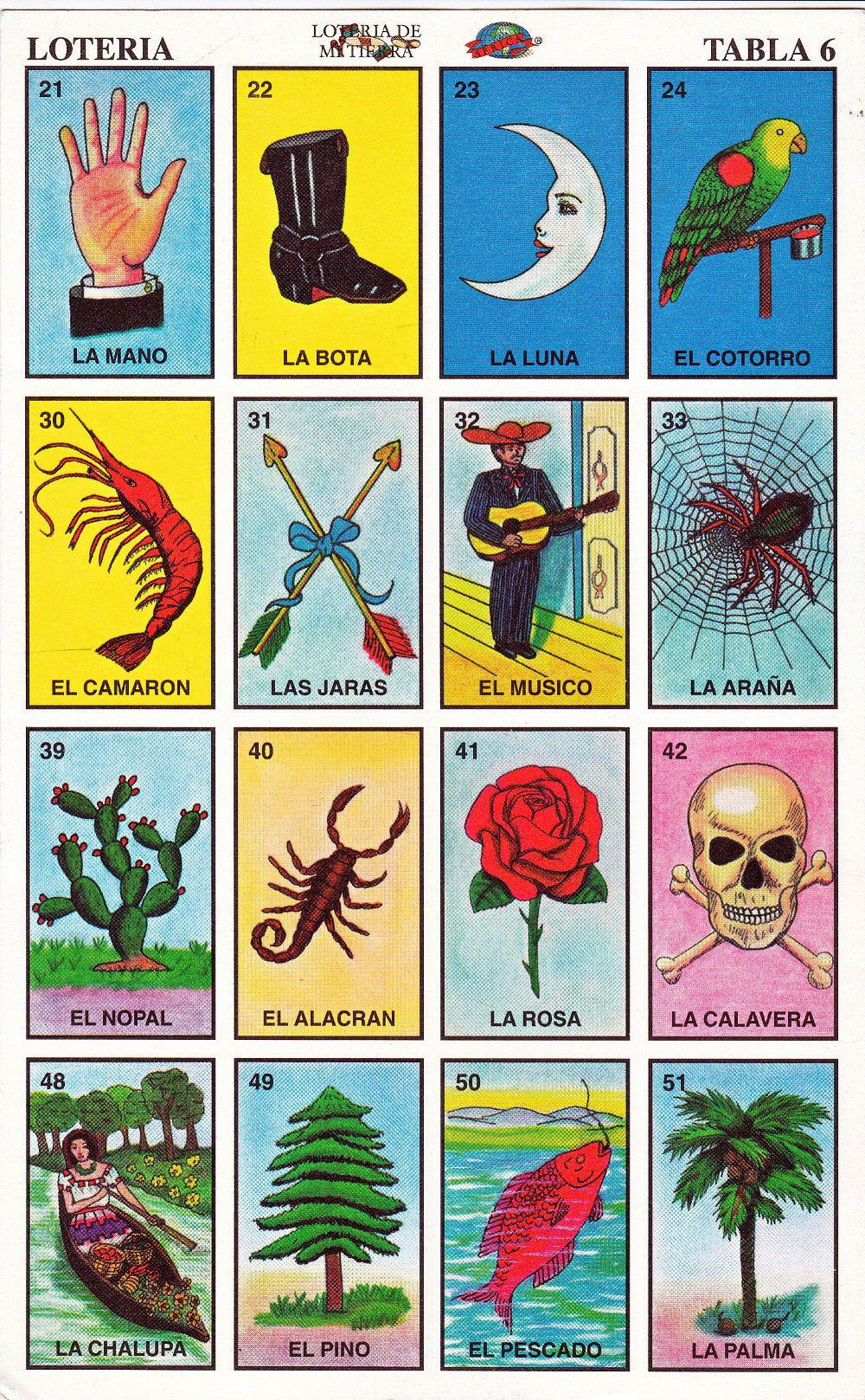 Printable Loteria Cards, The Complete Set Of 10 Tablas, Printable intended for Loteria Printable Cards Free