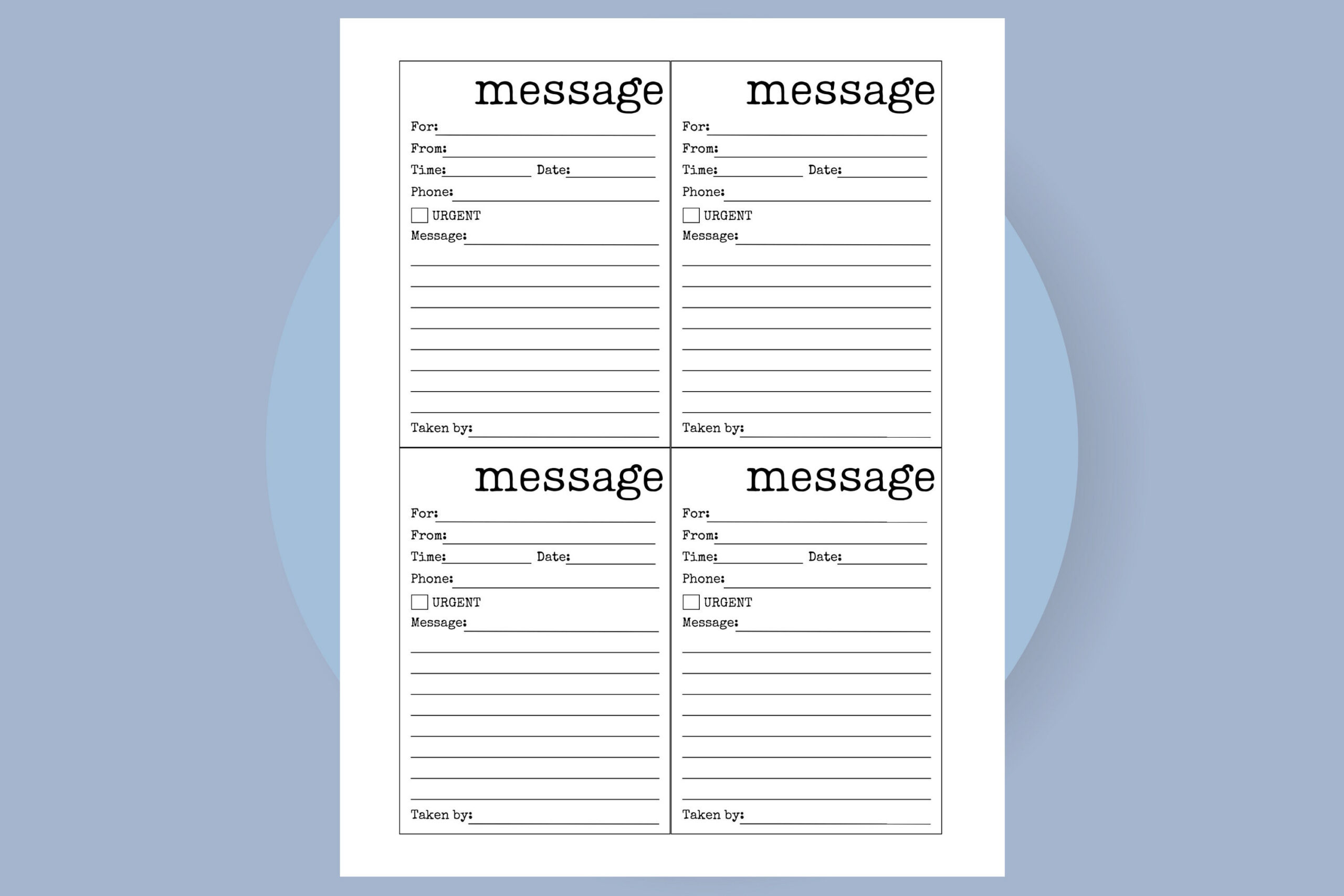 Printable Message Form, Missed Call Pdf, Phone Message Memo with regard to Free Printable Phone Message Template