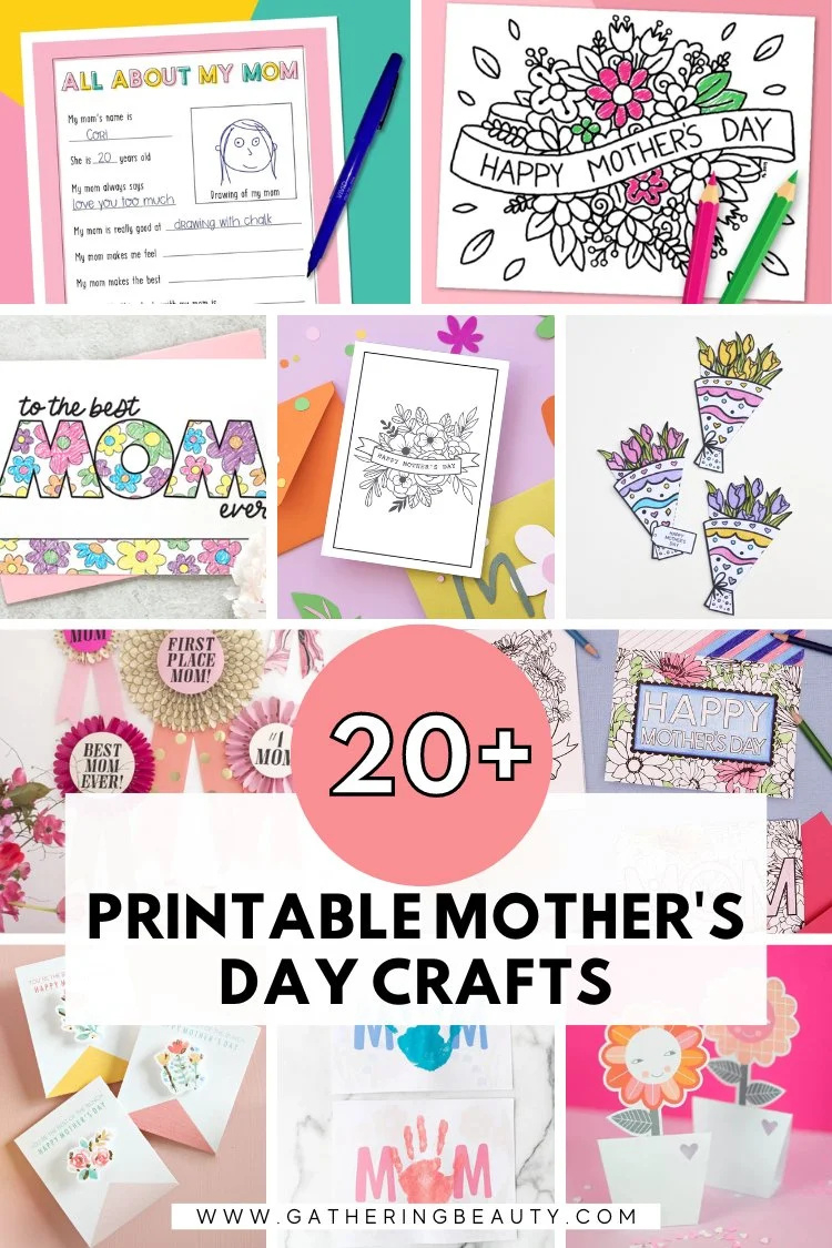 Printable Mother'S Day Crafts — Gathering Beauty pertaining to Free Printable Mothers Day Crafts
