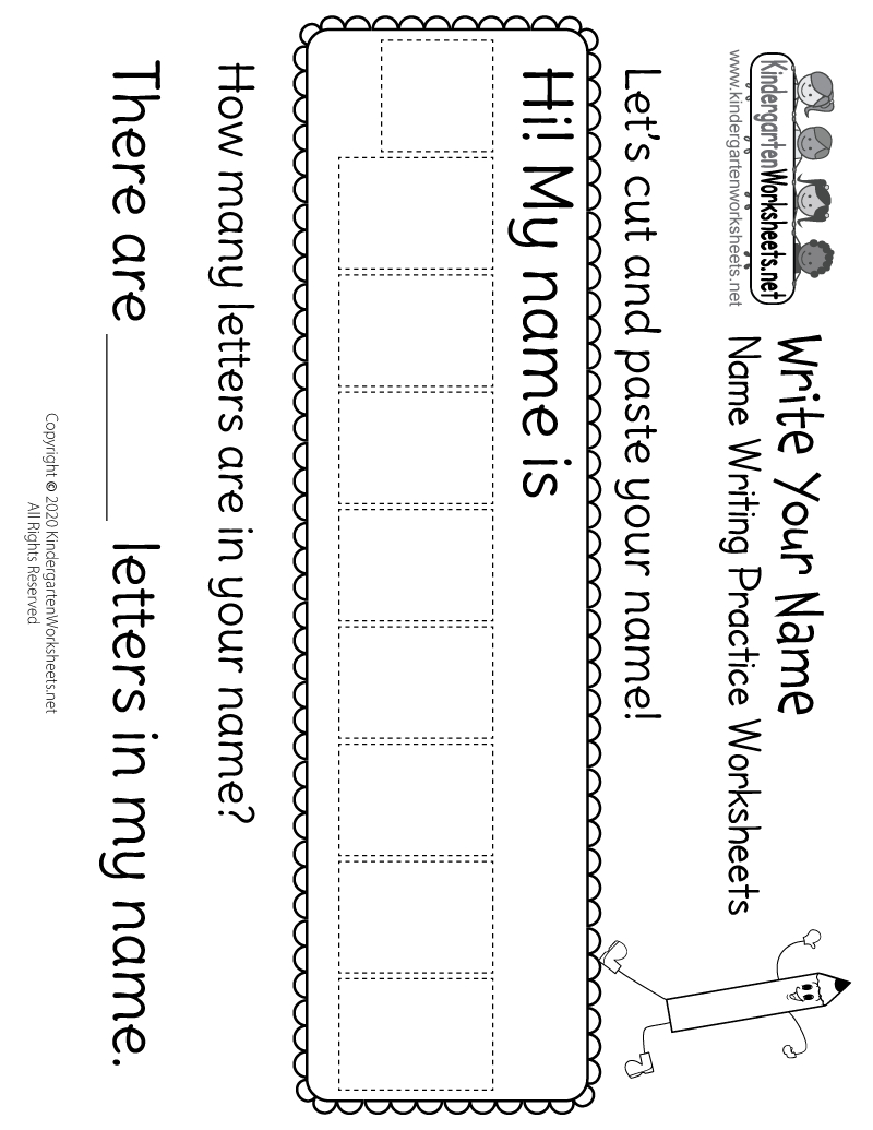 Printable Name Writing Practice Worksheet - Page 1 with regard to Free Printable Name Worksheets For Kindergarten