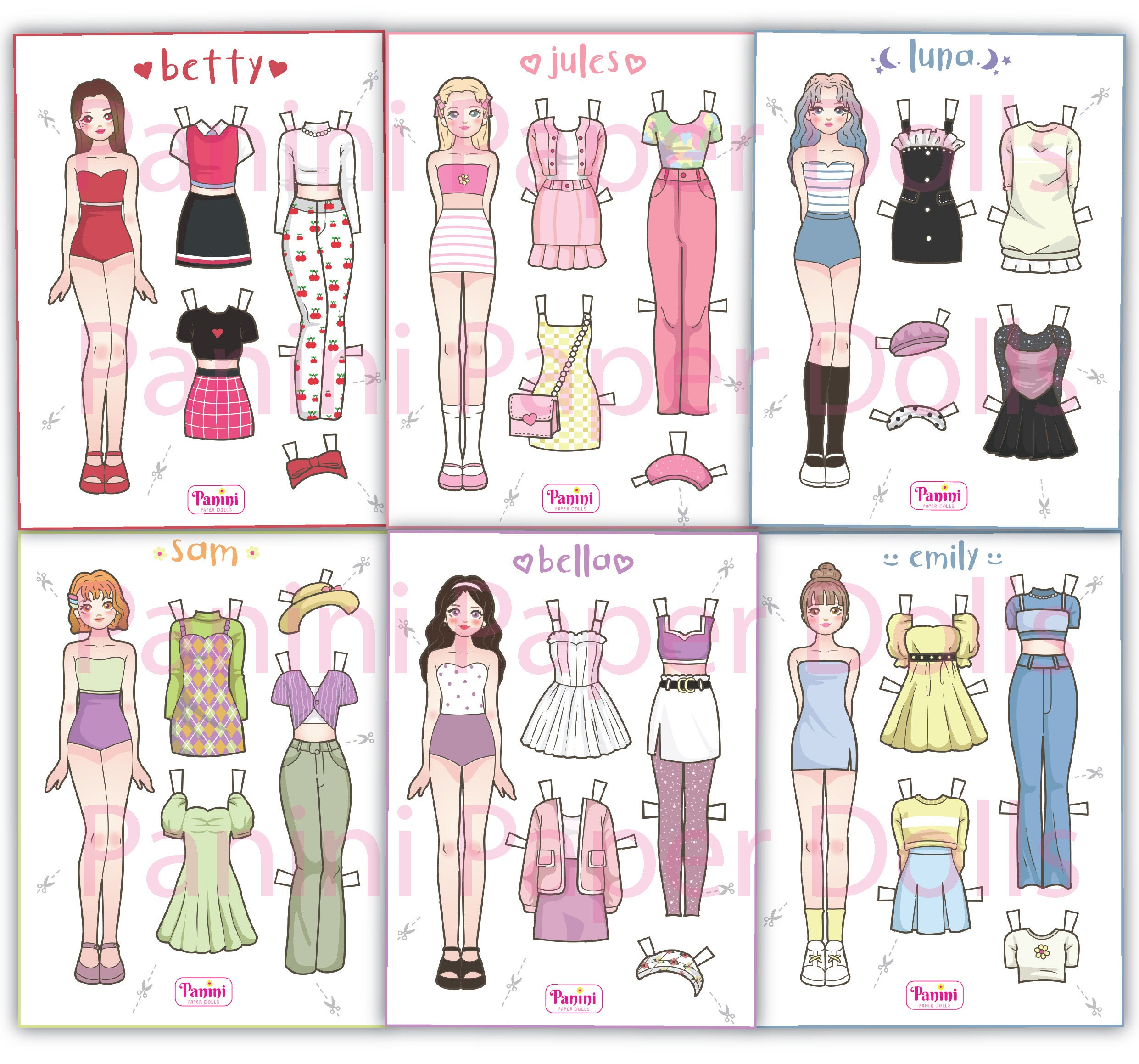 Printable Paper Doll Dress Up Girls Korean Paper Doll Kpop Doll inside Free Printable Dress Up Paper Dolls