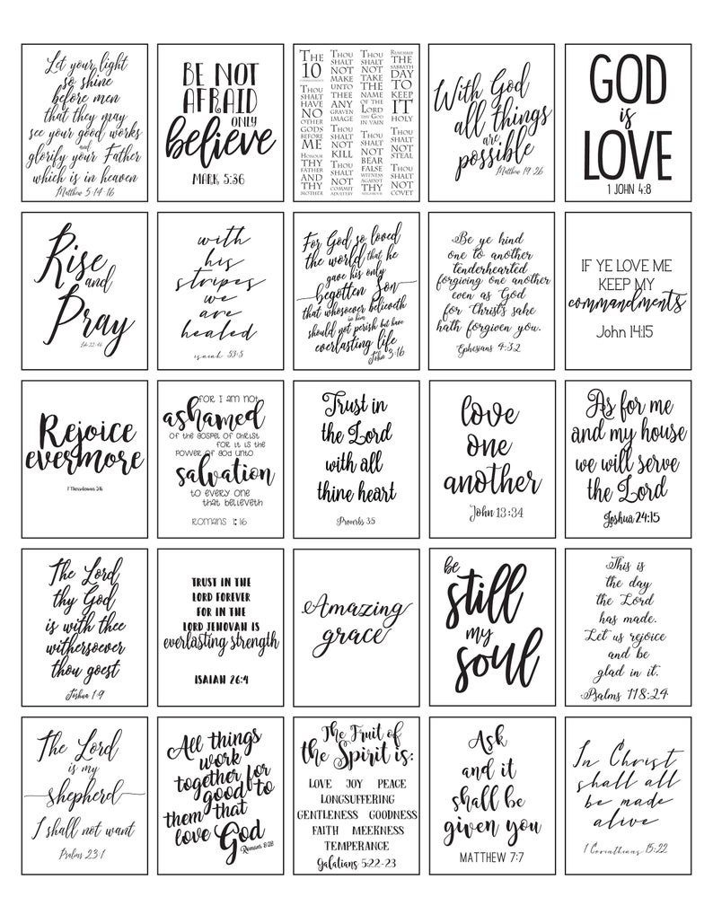 Printable Planner Stickers Bible Verse Black And White with regard to Free Printable Bible Verse Labels