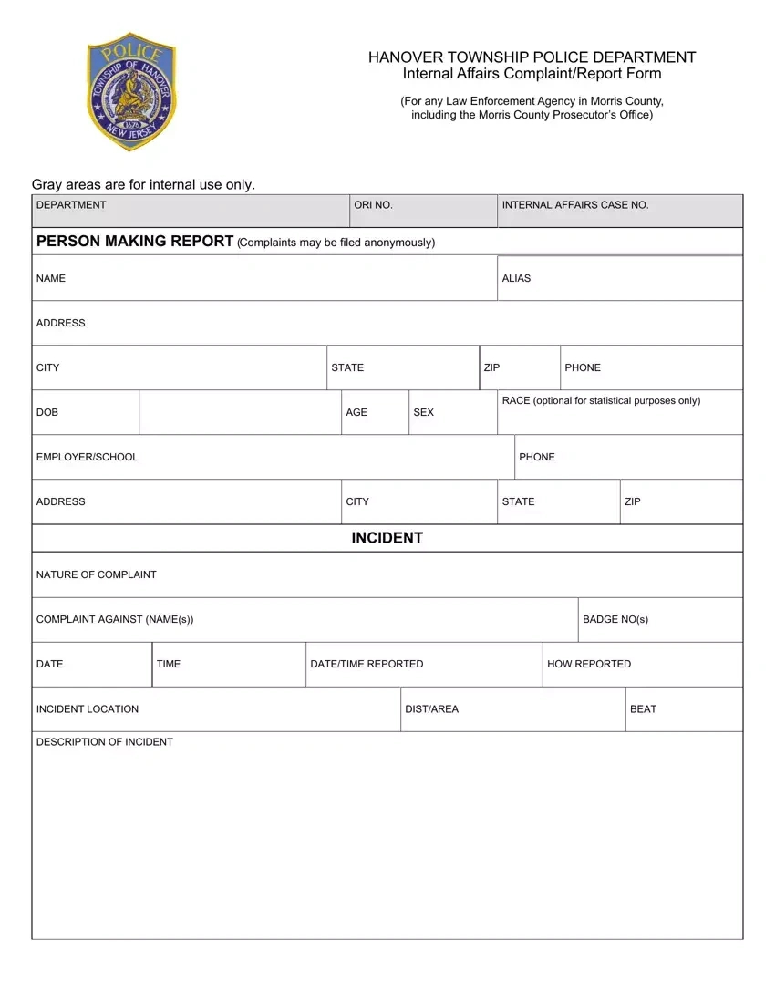 Printable Police Report Form ≡ Fill Out Printable Pdf Forms Online for Free Printable Police Report