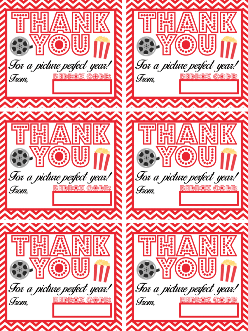 Printable Redbox Gift Tag - Three Little Ferns - Family Lifestyle Blog inside Free Printable Redbox Gift Tags