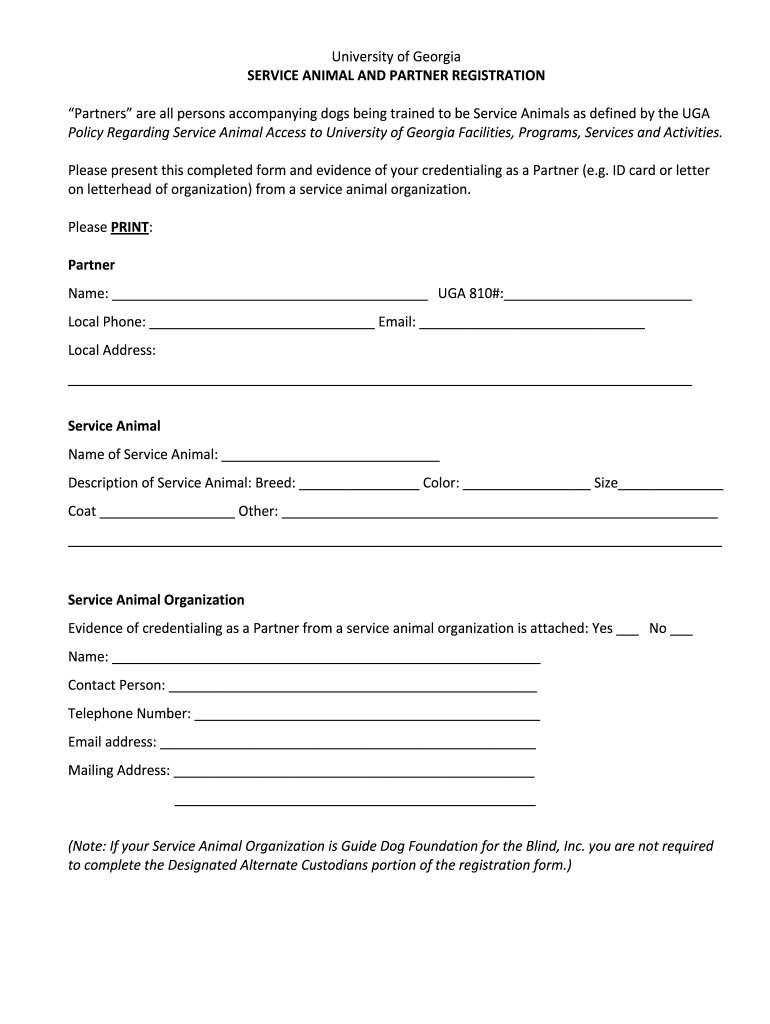 Printable Service Dog Registration Papers Free Dog Registration in Free Printable Service Dog
