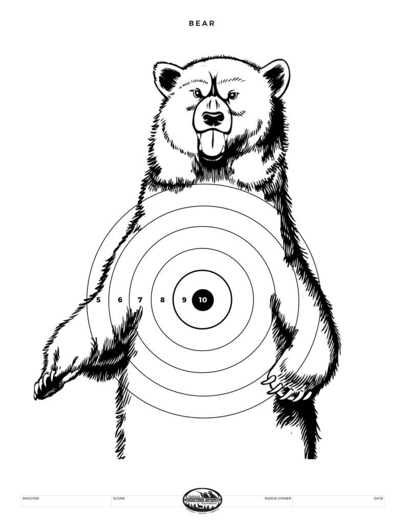 Printable Shooting Targets And Gun Targets • Nssf inside Free Printable Bullseye