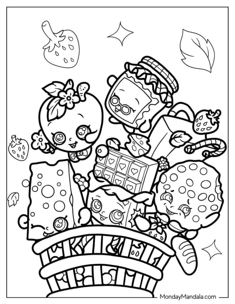Printable Shopkins Coloring Pages Collection: Ignite Imagination inside Shopkins Coloring Pages Free Printable