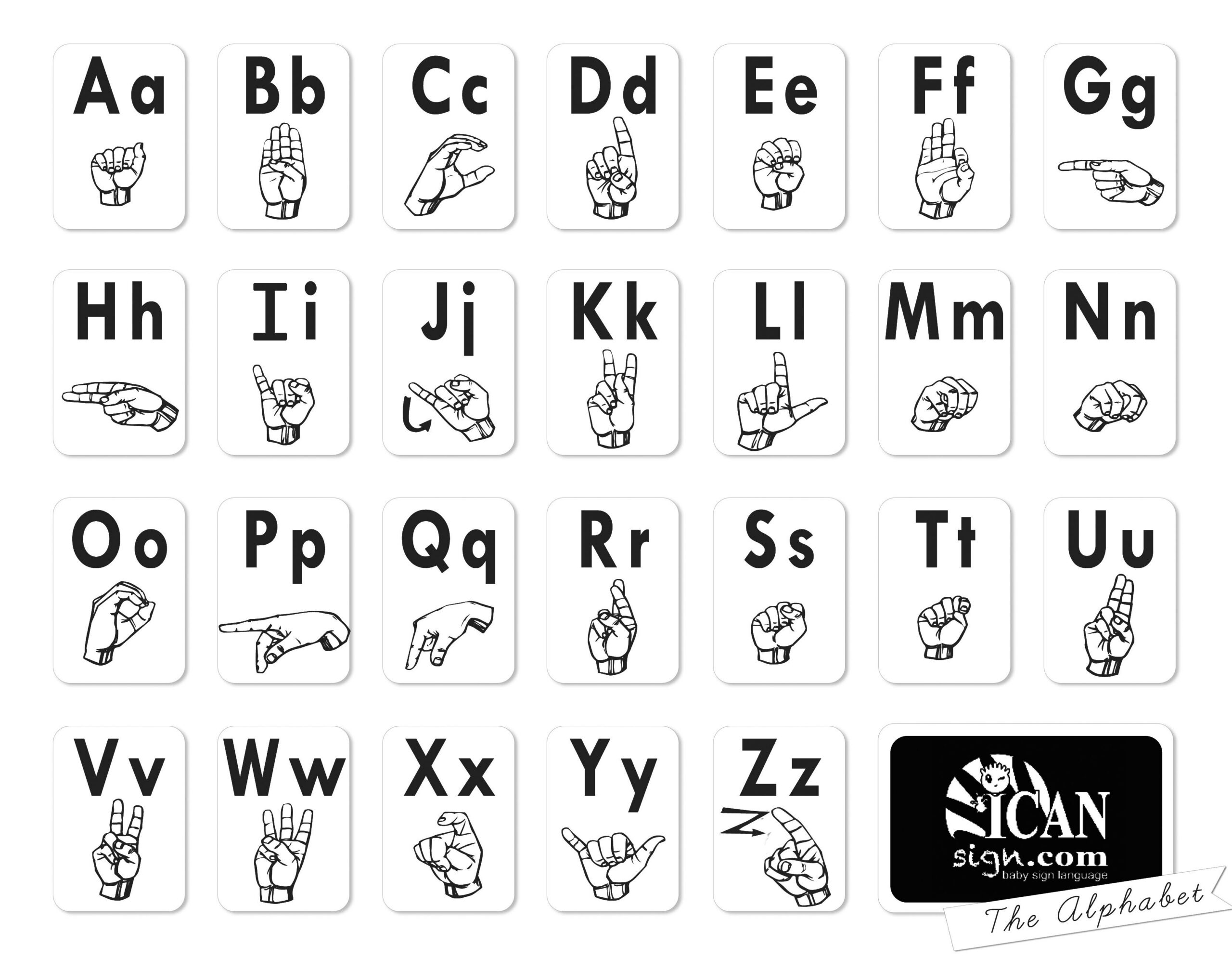 Printable Sign Language - Printable Party Favors throughout Free Sign Language Printables