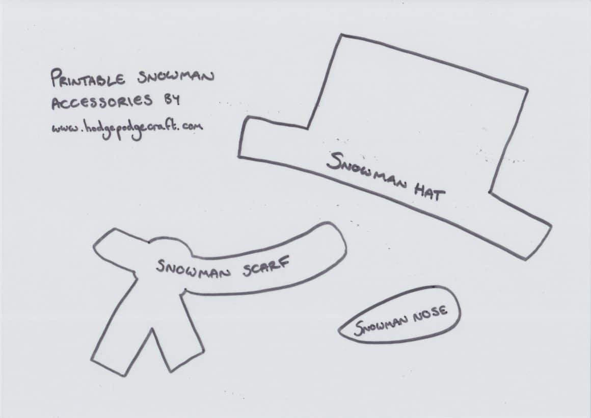 Printable Snowman Craft For Kids – Hodgepodgecraft intended for Free Printable Snowman Hat Templates