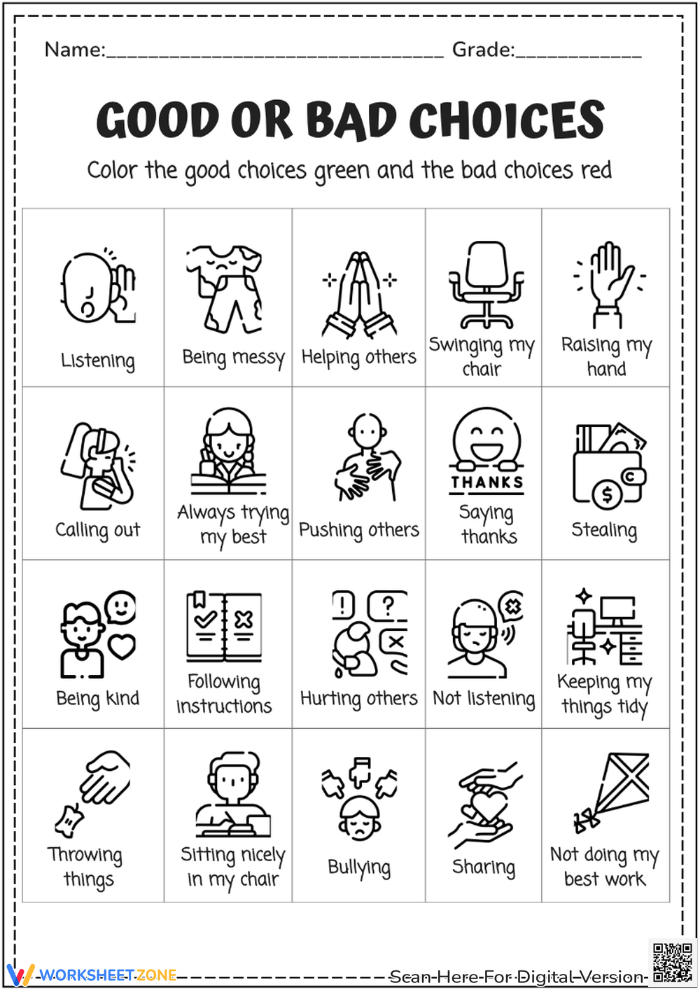 Printable Social Skills Worksheets intended for Free Printable Social Skills Activities Worksheets