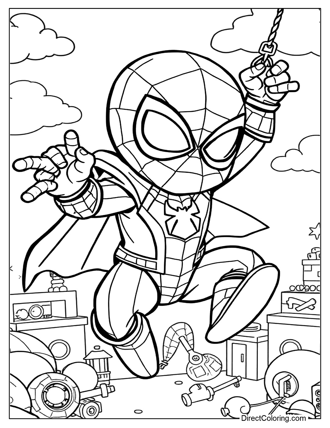 Printable Spiderman Coloring Pages – Free Fun For All Ages for Free Printable Spiderman Coloring Pages
