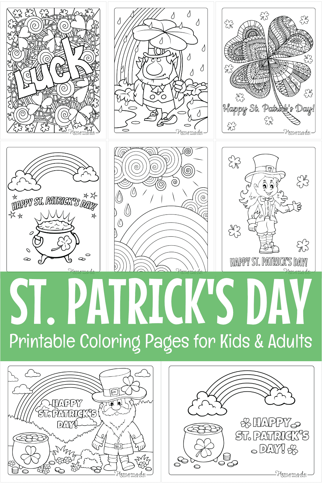 Printable St Patrick&amp;#039;S Day Coloring Pages (Free Pdf) in Free Printable St Patrick&amp;amp;#039;s Day Card