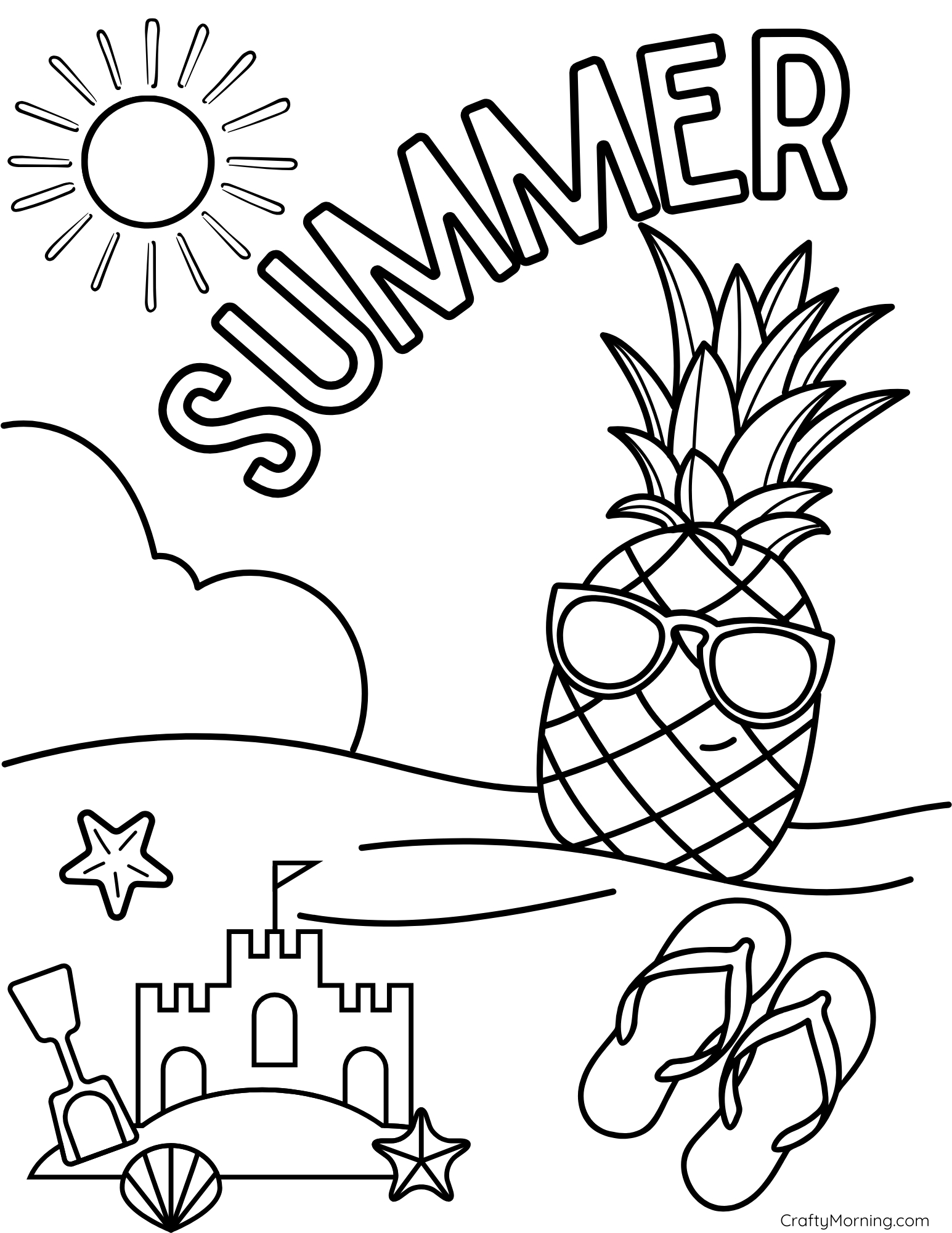 Printable Summer Coloring Pages - Crafty Morning in Summer Coloring Sheets Free Printable