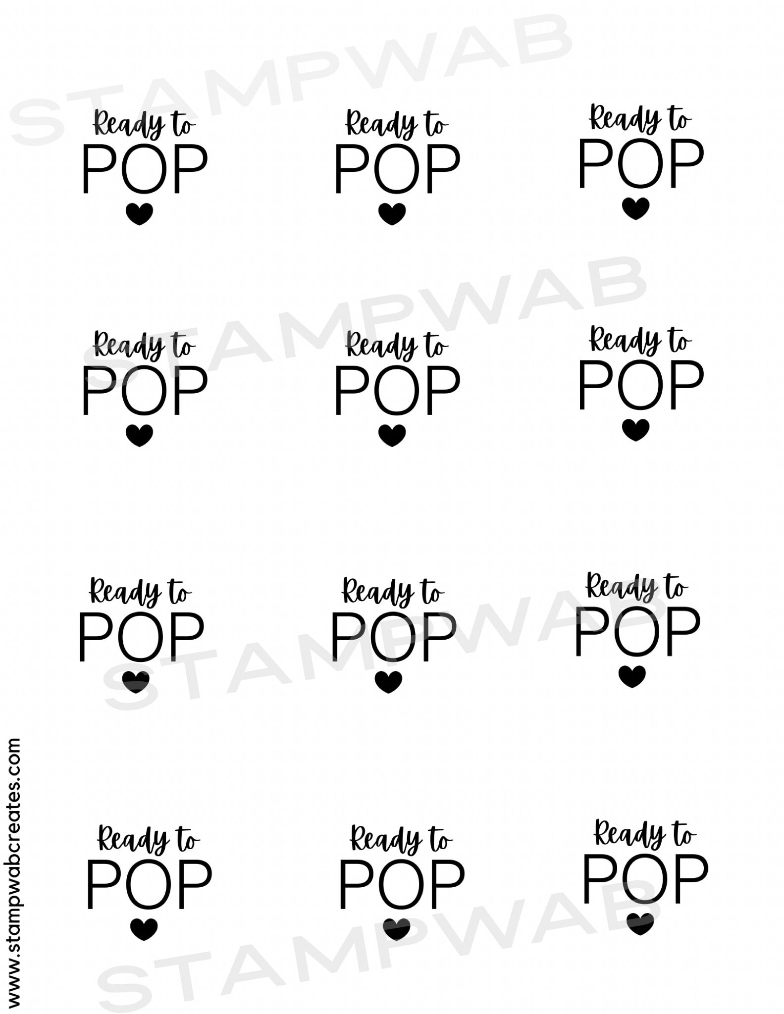 Printable Tags - Instant Download - Ready To Pop - Ready To Pop with regard to Free Printable Ready To Pop Labels