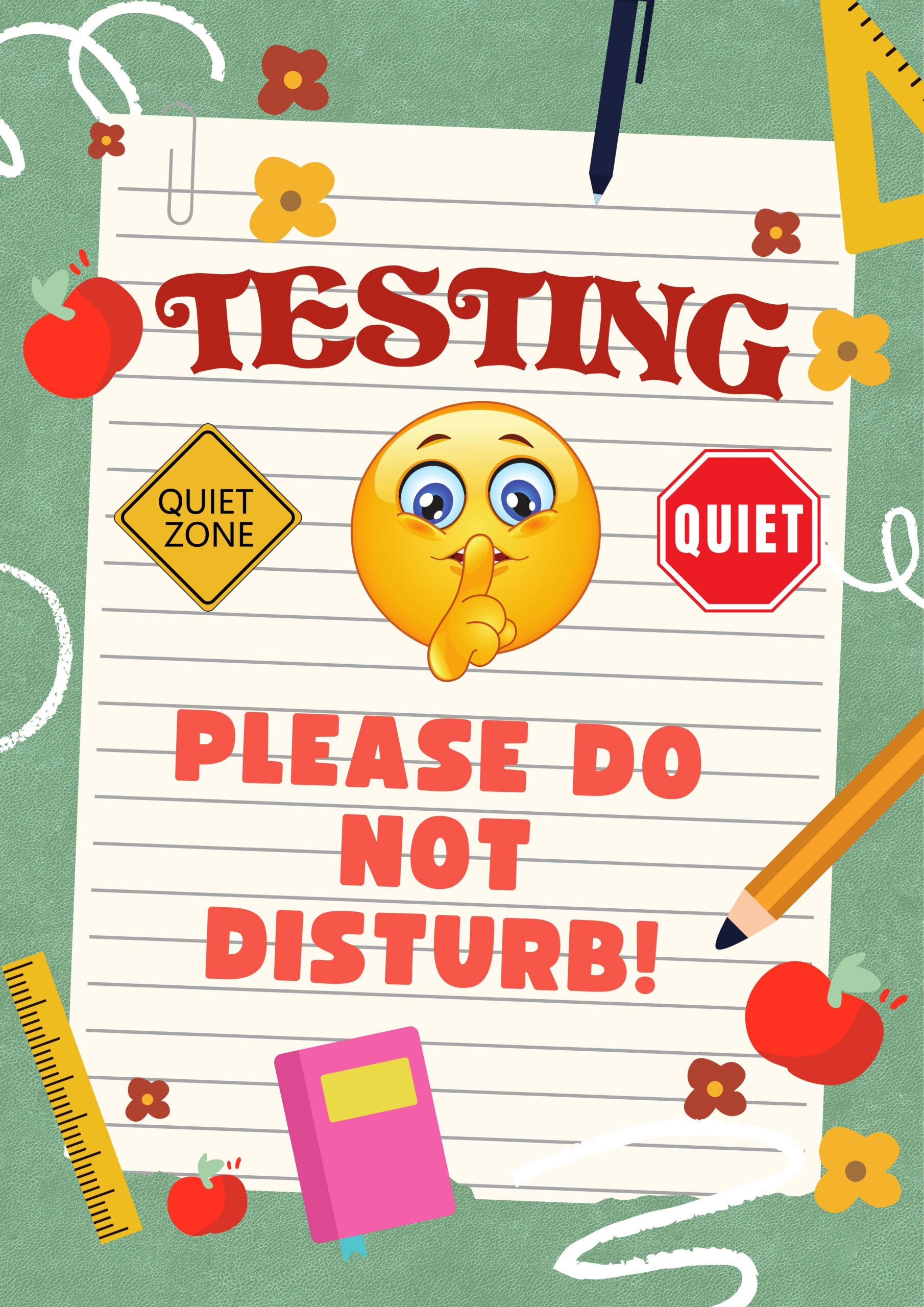 Printable Testing Do Not Disturb Sign | Teaching Resources inside Free Printable Testing Signs