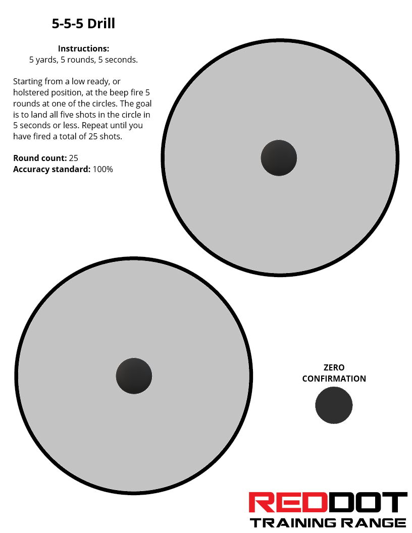 Printable Training Targets – Red Dot Training Range with regard to Free Printable Nra 25 Targets