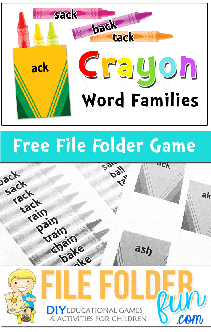 Printable Word Family Game - The Crafty Classroom for Free Printable Word Family Games