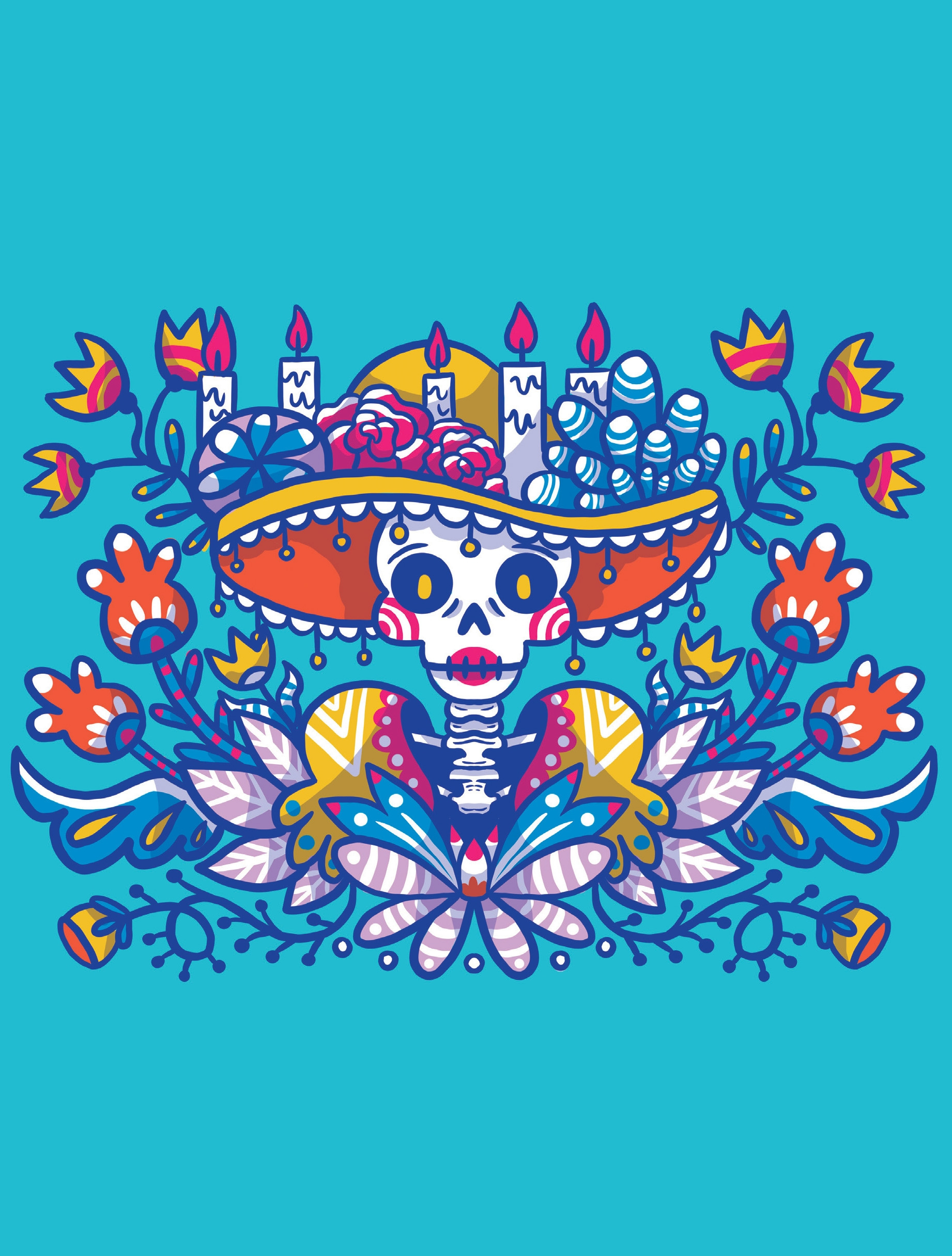 Printables - Free Coloring Pages & Learning Worksheets | Hp inside Free Dia De Los Muertos Printables