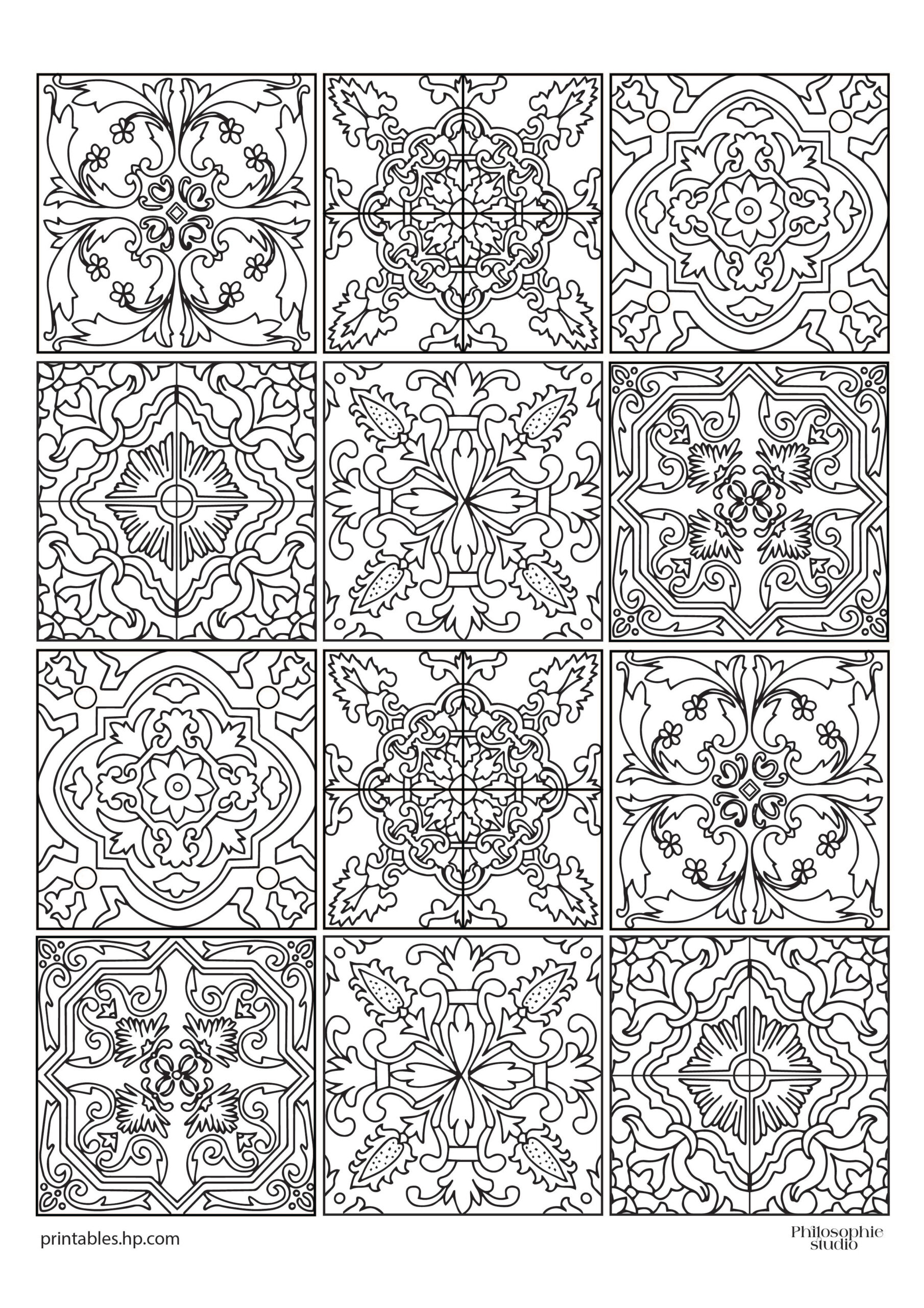 Printables - Free Coloring Pages & Learning Worksheets | Hp pertaining to Free Printable Moroccan Pattern