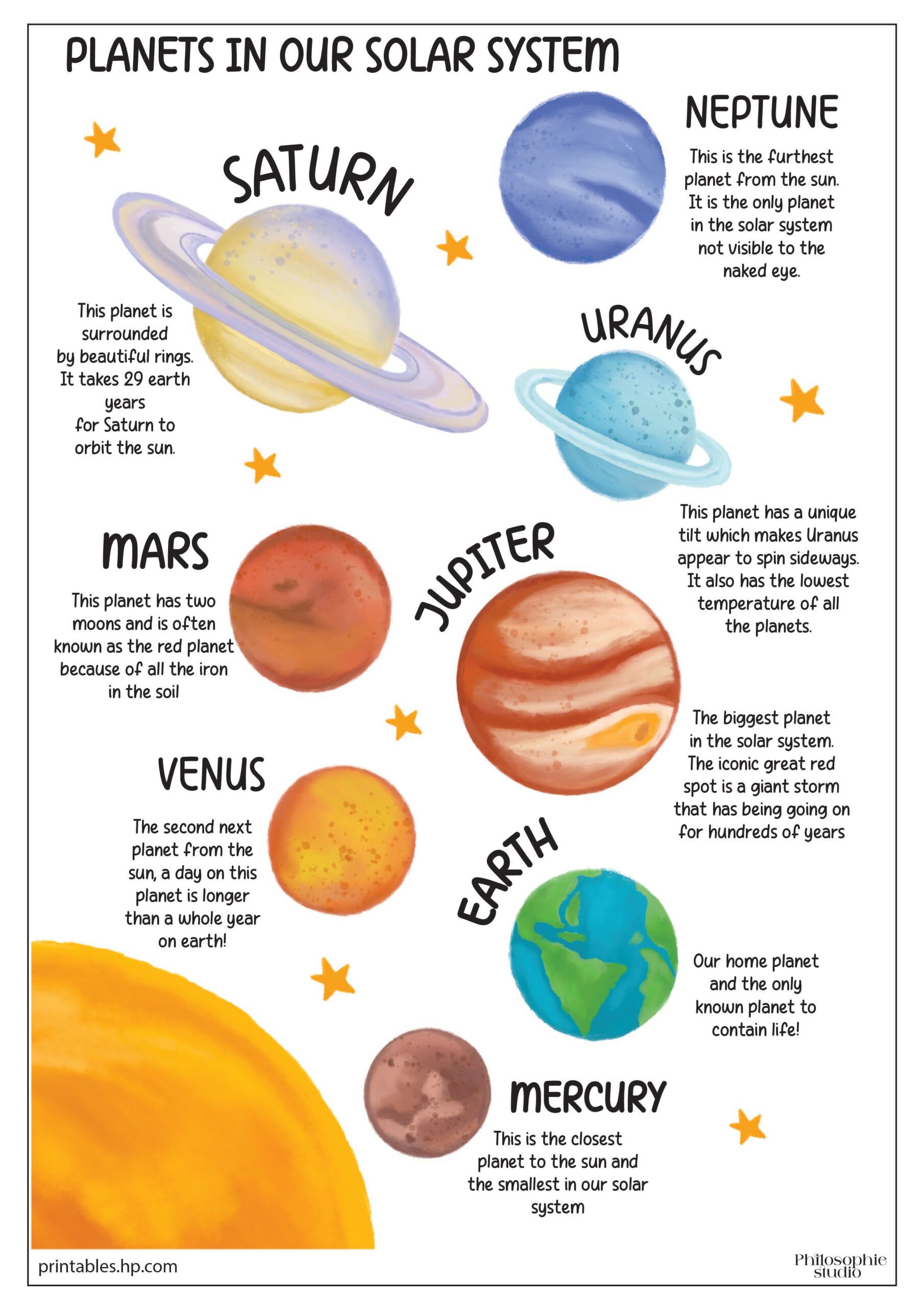 Printables - Free Coloring Pages &amp;amp; Learning Worksheets | Hp regarding Solar System Charts Free Printable