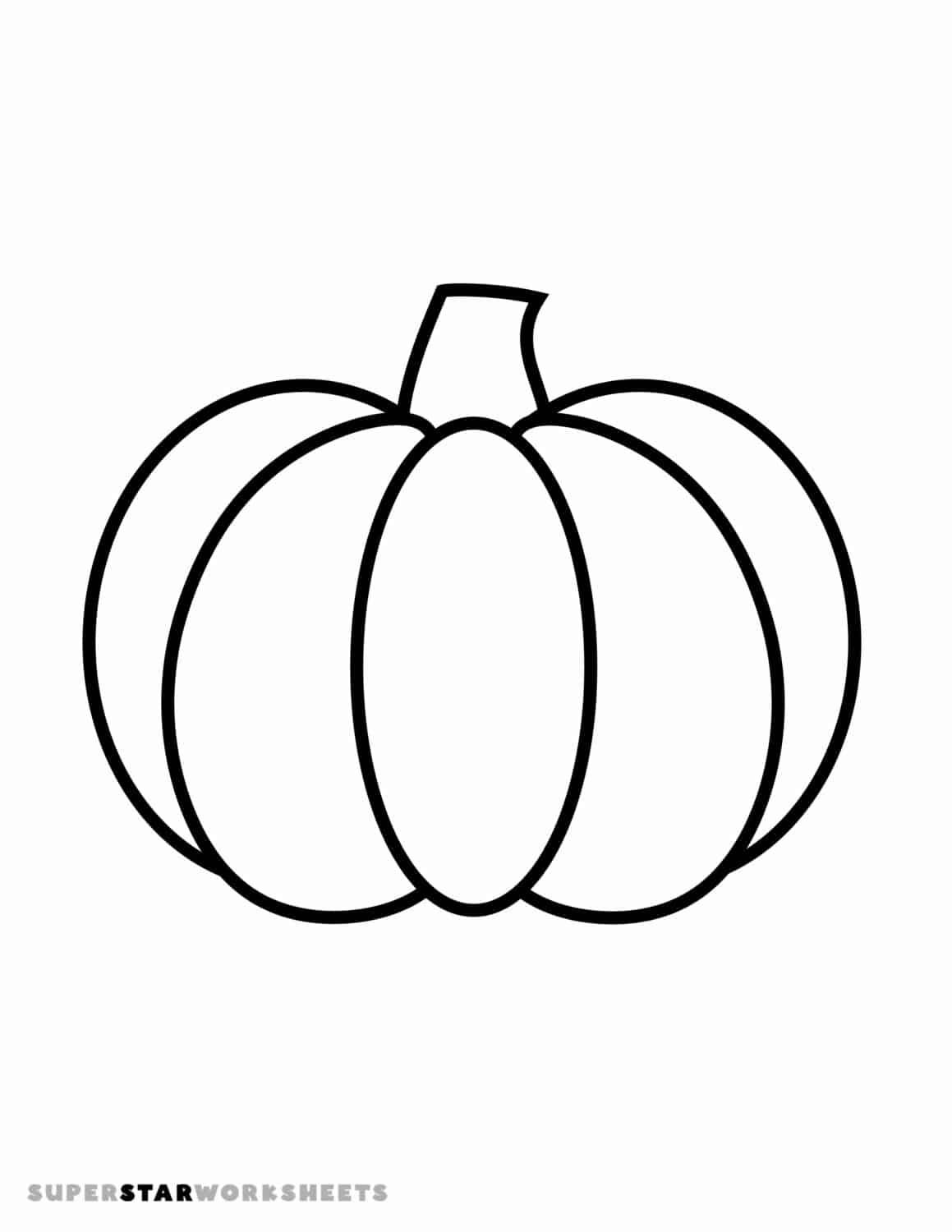 Pumpkin Coloring Pages (Free Printables) - Superstar Worksheets throughout Free Printable Pumpkin Coloring Pages