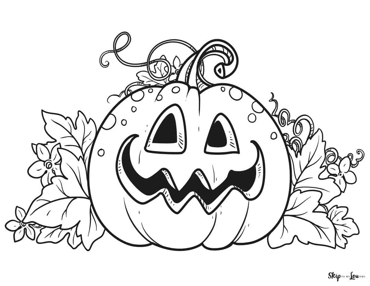Pumpkin Coloring Pages | Skip To My Lou intended for Free Printable Pumpkin Coloring Pages