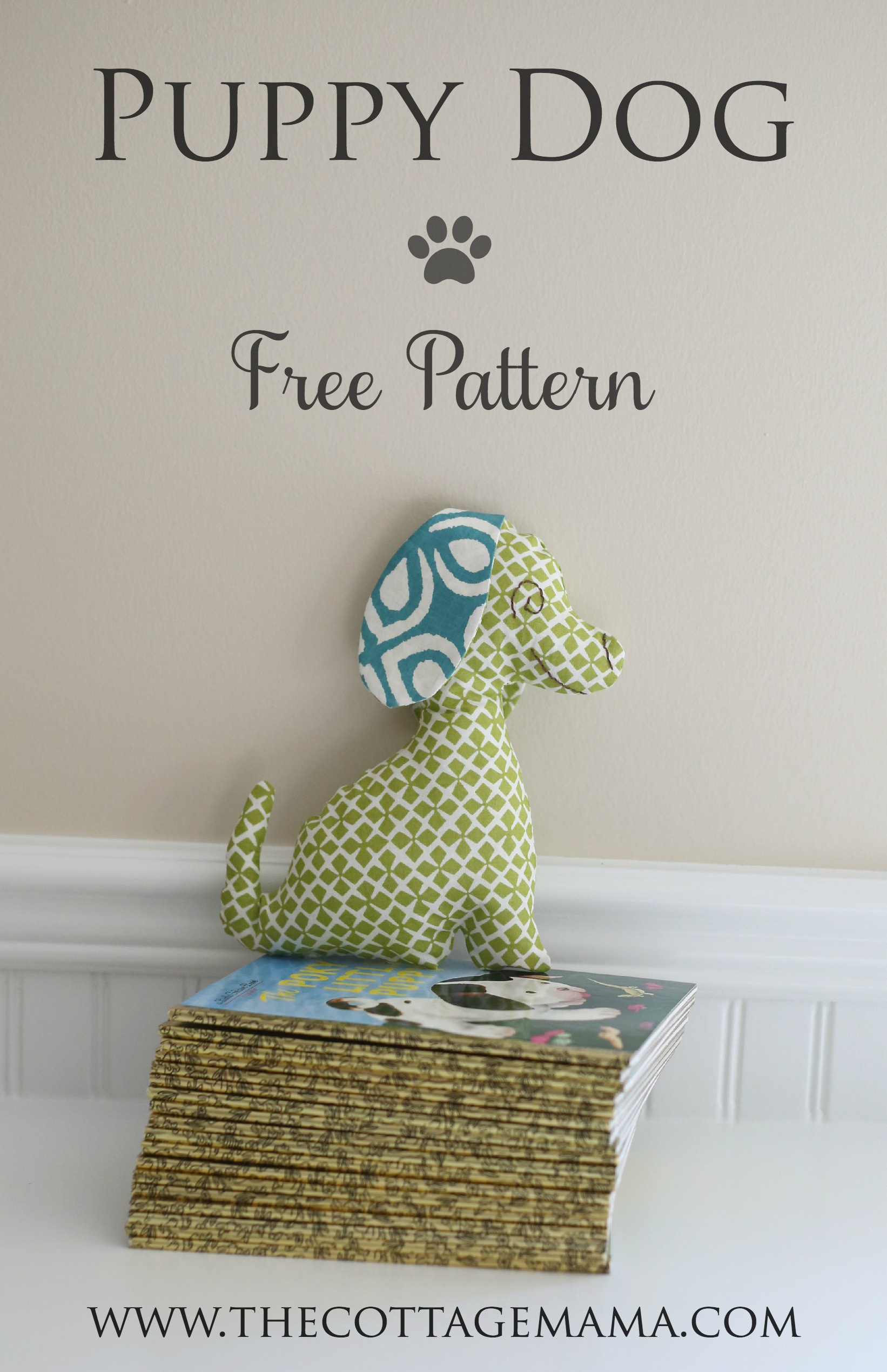 Puppy Dog Stuffed Animal Pattern - The Cottage Mama within Free Printable Stuffed Animal Patterns