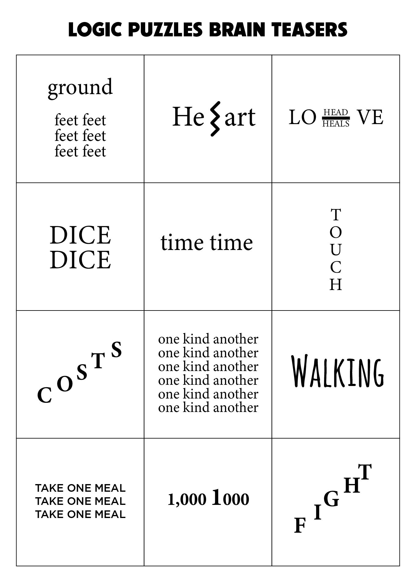 Puzzles Brain Teasers - 10 Free Pdf Printables | Printablee pertaining to Free Printable Puzzles And Brain Teasers