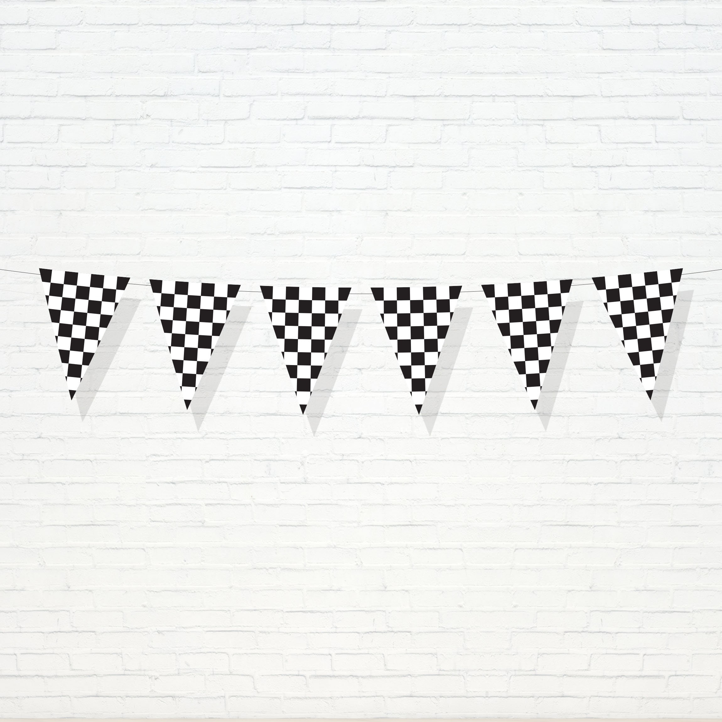 Racing Flags Banner - Printable Vintage Race Car Checkered 1St pertaining to Free Printable Checkered Flag Banner