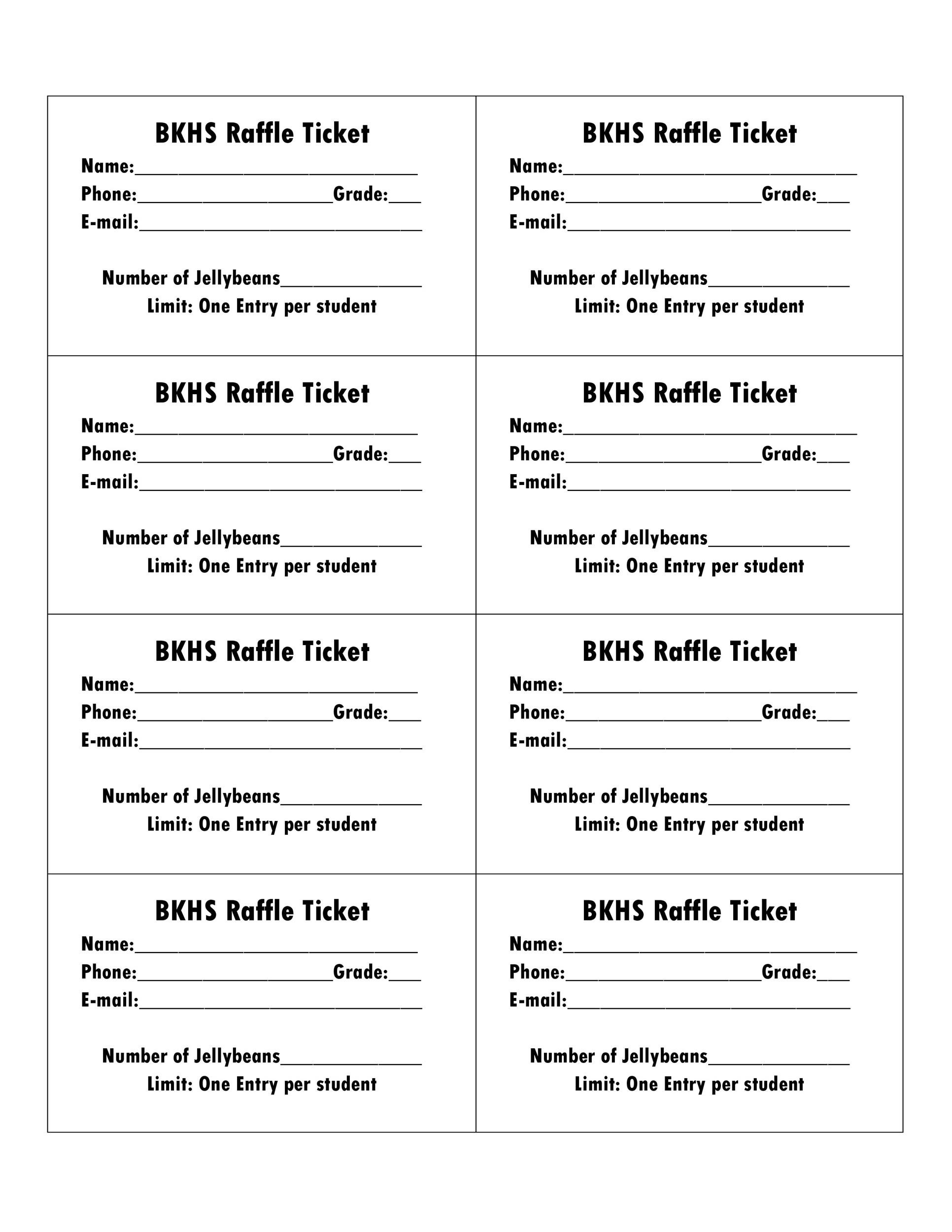 Raffle Tickets Printable - Printable Party Favors pertaining to Free Printable Raffle Tickets