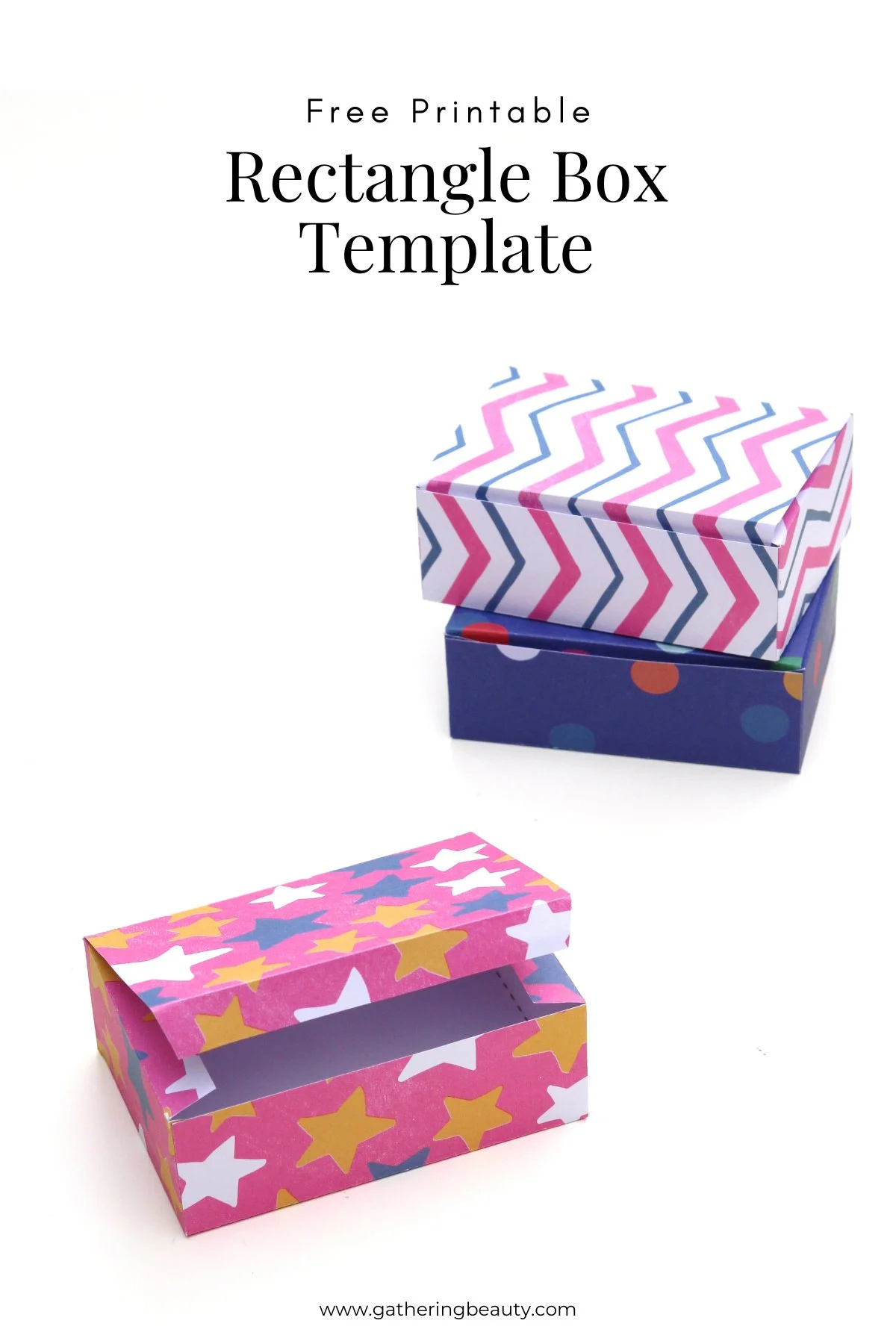 Rectangle Box Printable Template — Gathering Beauty within Box Templates Free Printable