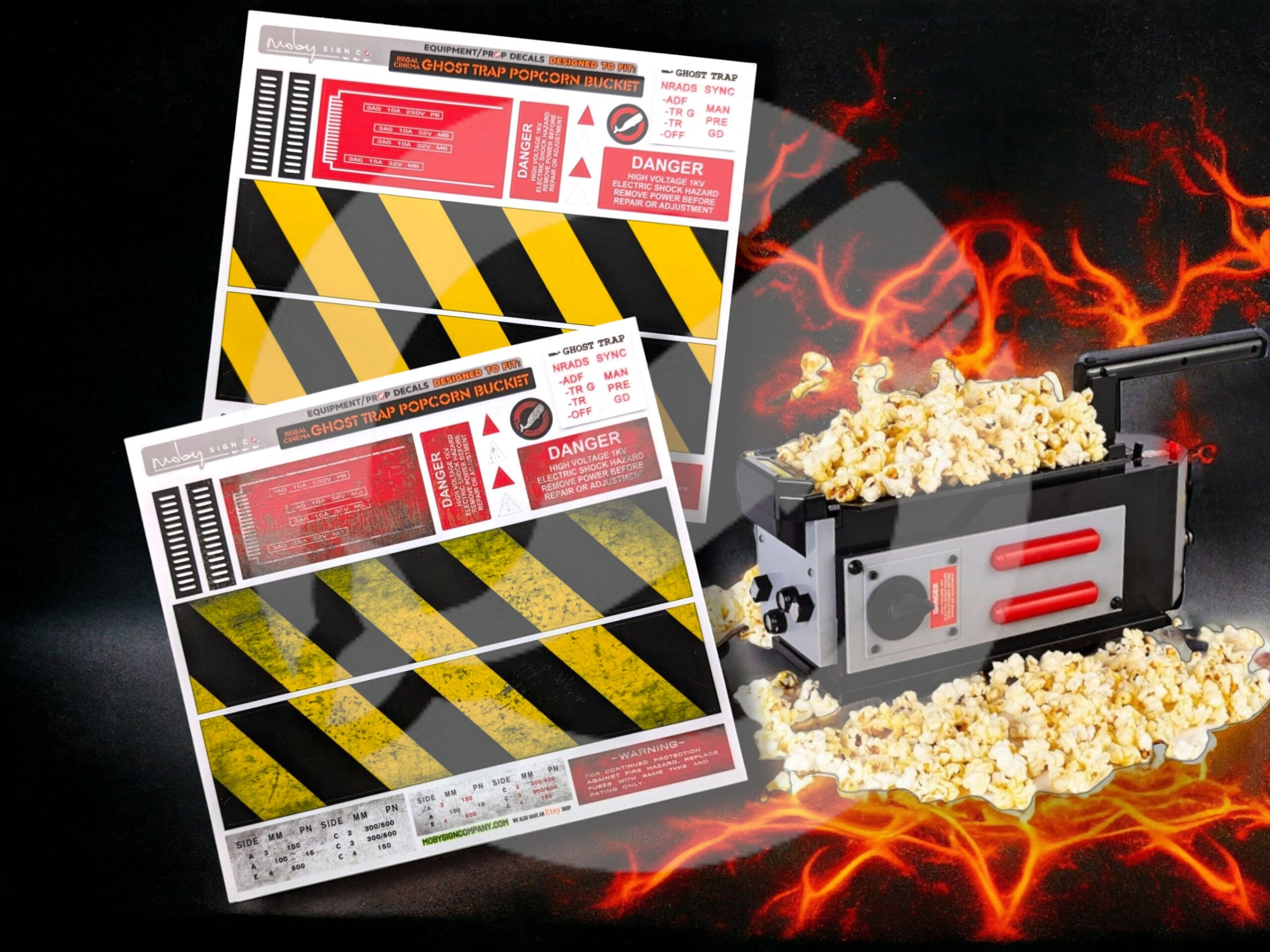 Regal Cinema Ghost Trap Popcorn Bucket Labels - Etsy intended for Regal Cinema Free Popcorn Printable Coupons