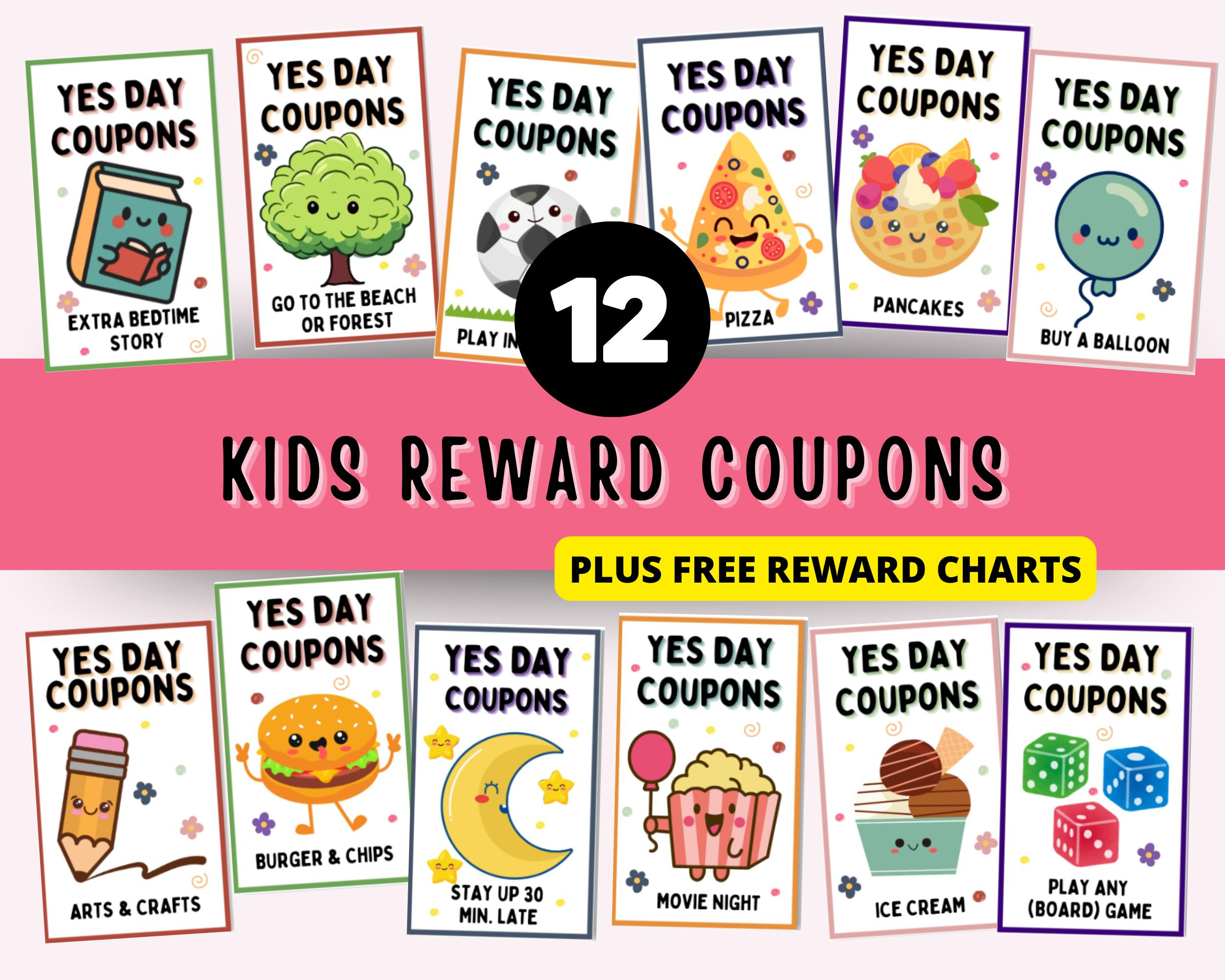 Rewards Coupons For Kids, Toddler Reward Chart For Kids, Behavior in Free Printable Pringles Coupons